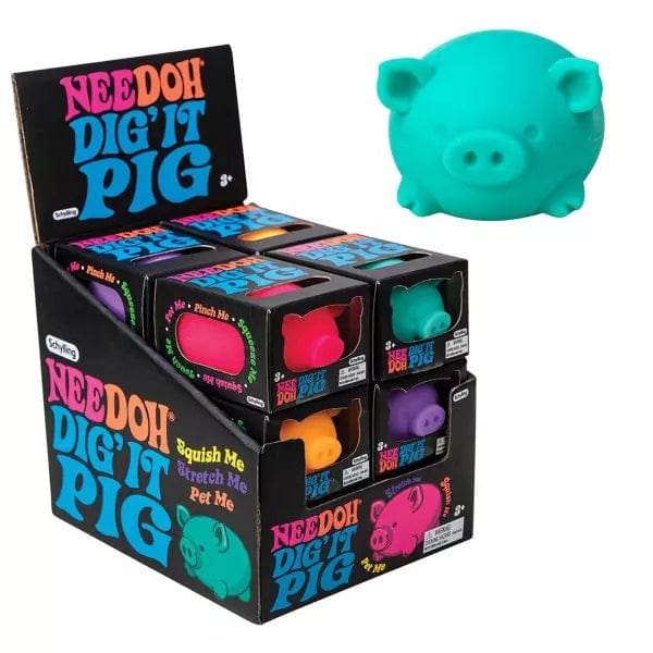 NeeDoh the Groovy Glob Piggy Stress Ball - Dig' It Pig for those with ADD, ADHD, OCD, Autism, and anxiety、mySite、g9winljtr