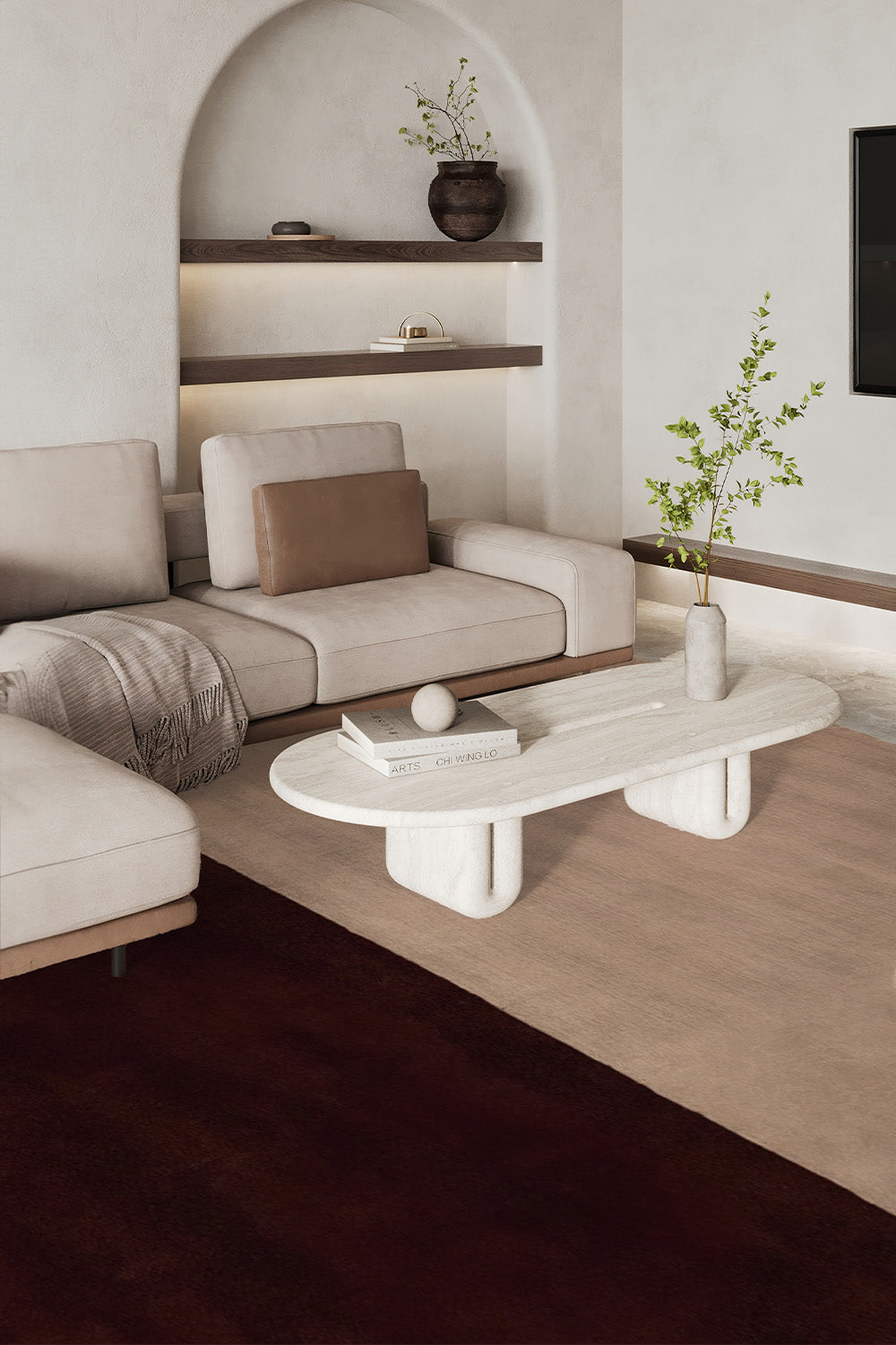 Classic Color Block Hand Tufted New Zealand Wool Rug、mySite、gigharbornorthrealestate