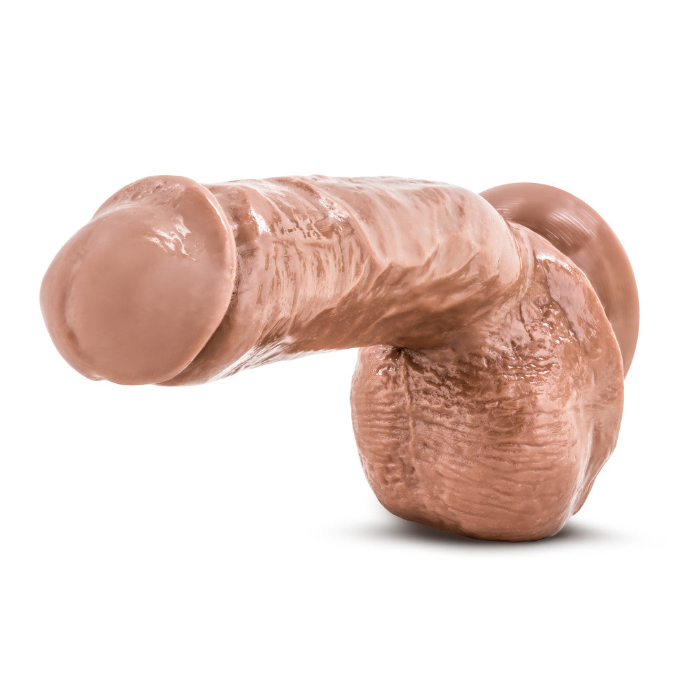 X5 By Blush® | Mister Grande Realistic G-Spot Latin 8.5-Inch Long Dildo With Balls & Suction Cup Base、mySite、bottomscart