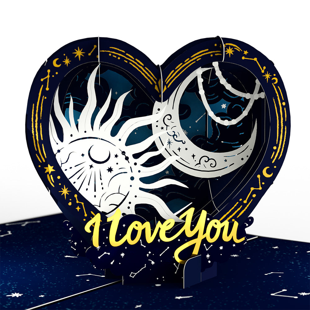 Celestial Love Pop-Up Card and Pisces Aquarius Sentiment Set、mySite、solidvoid
