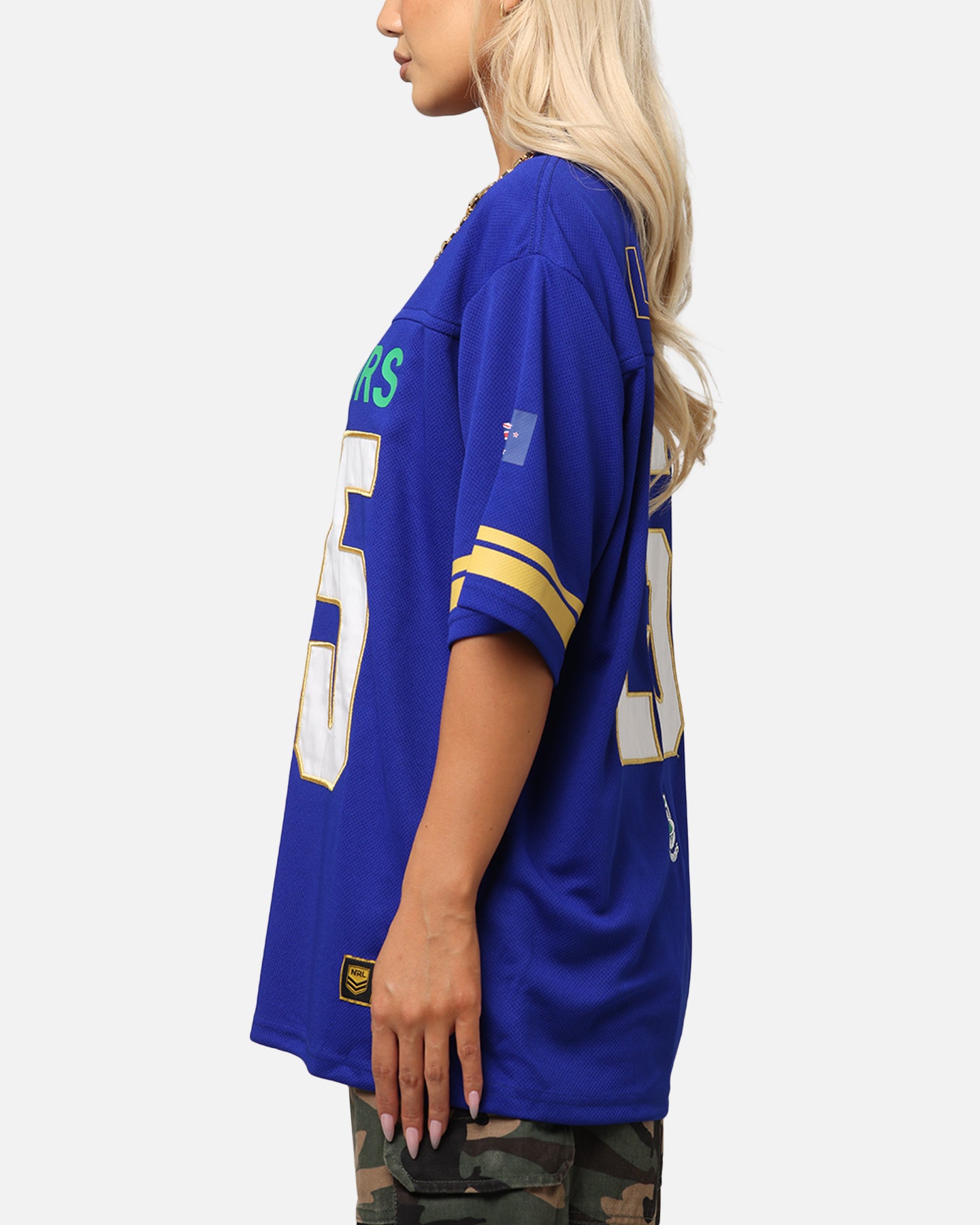 Bleacher Athletic New Zealand Warriors NRL 2025 Las Vegas Round Grid Iron T-Shirt Official Team Colour、mySite、zt4zffjzw