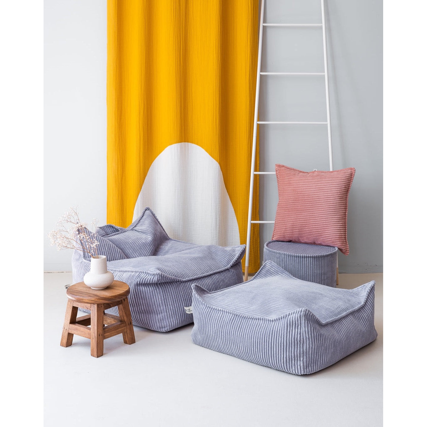 Blueberry Blue Beanbag Chair、mySite、gigharbornorthrealestate