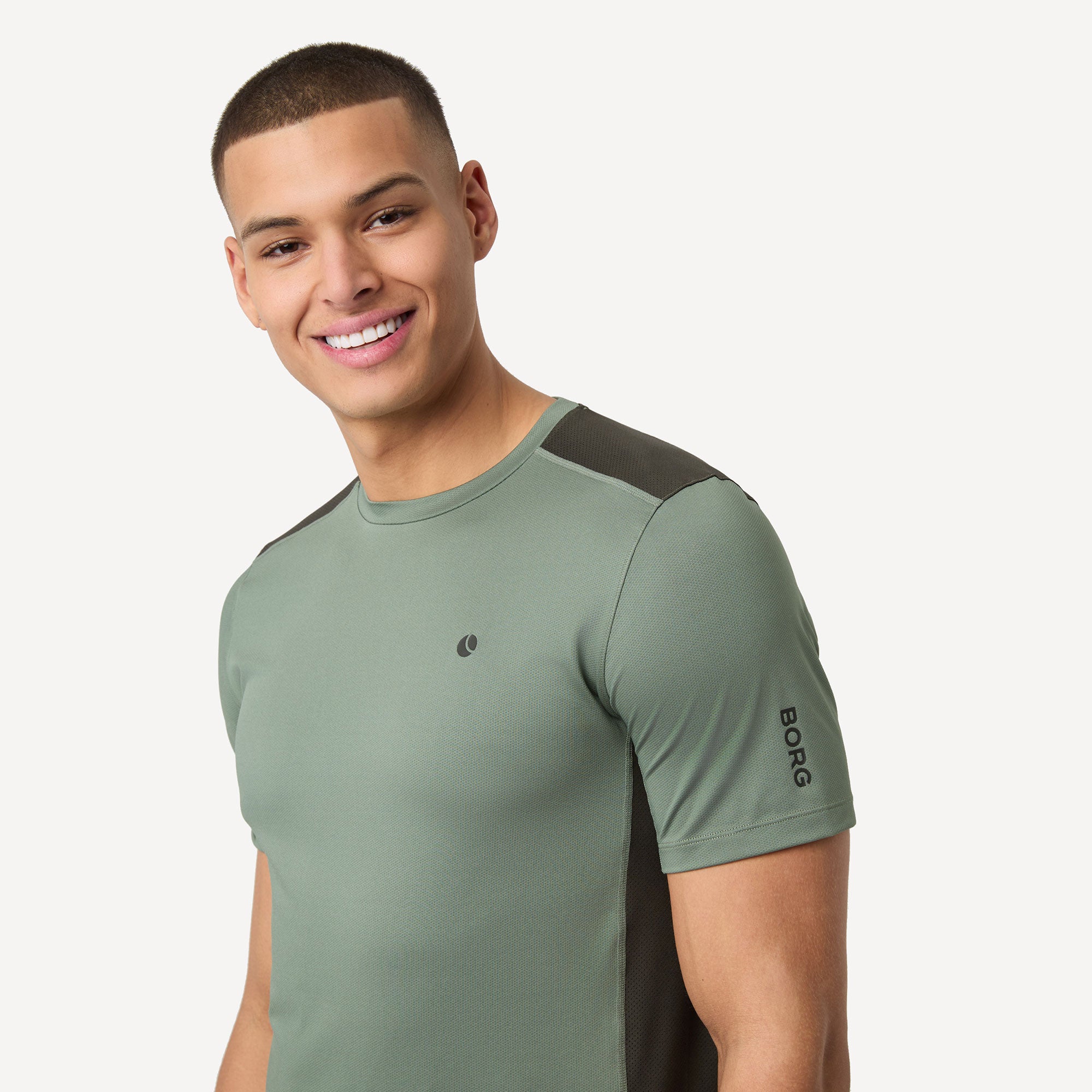 Bj枚rn Borg Ace Men's Mesh Panel Tennis Shirt