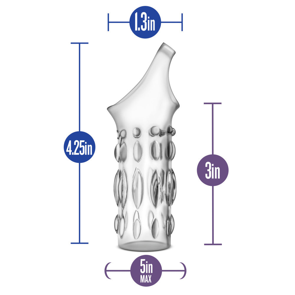 Performance By Blush® | Clear Stretchy Studded Penis Sleeve Ring、mySite、bottomscart