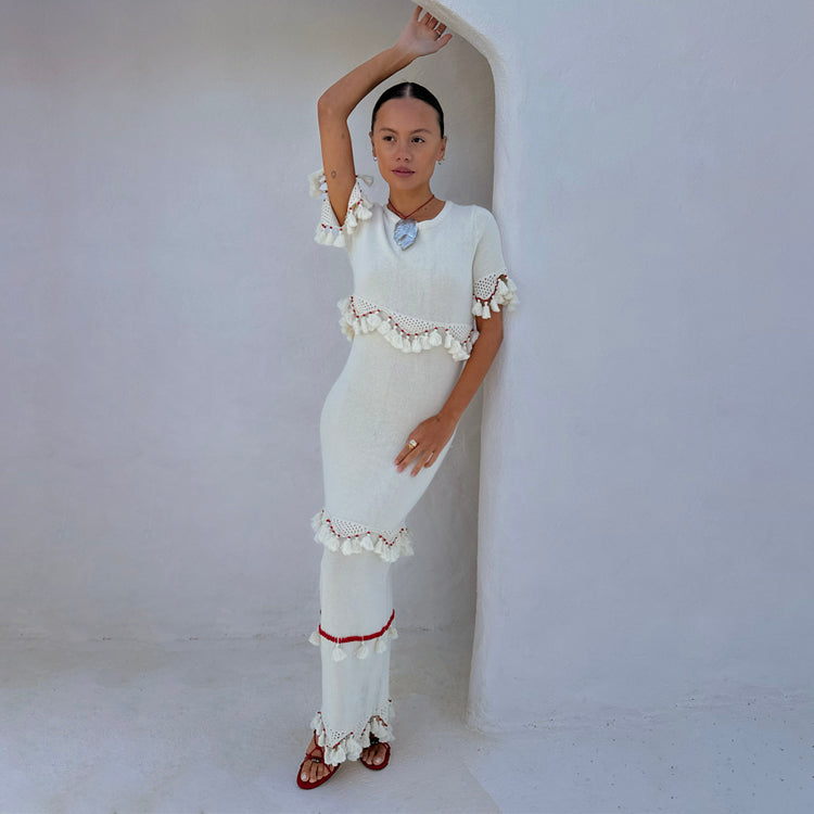 Ivory and Red Harper Dress、mySite、solidvoid