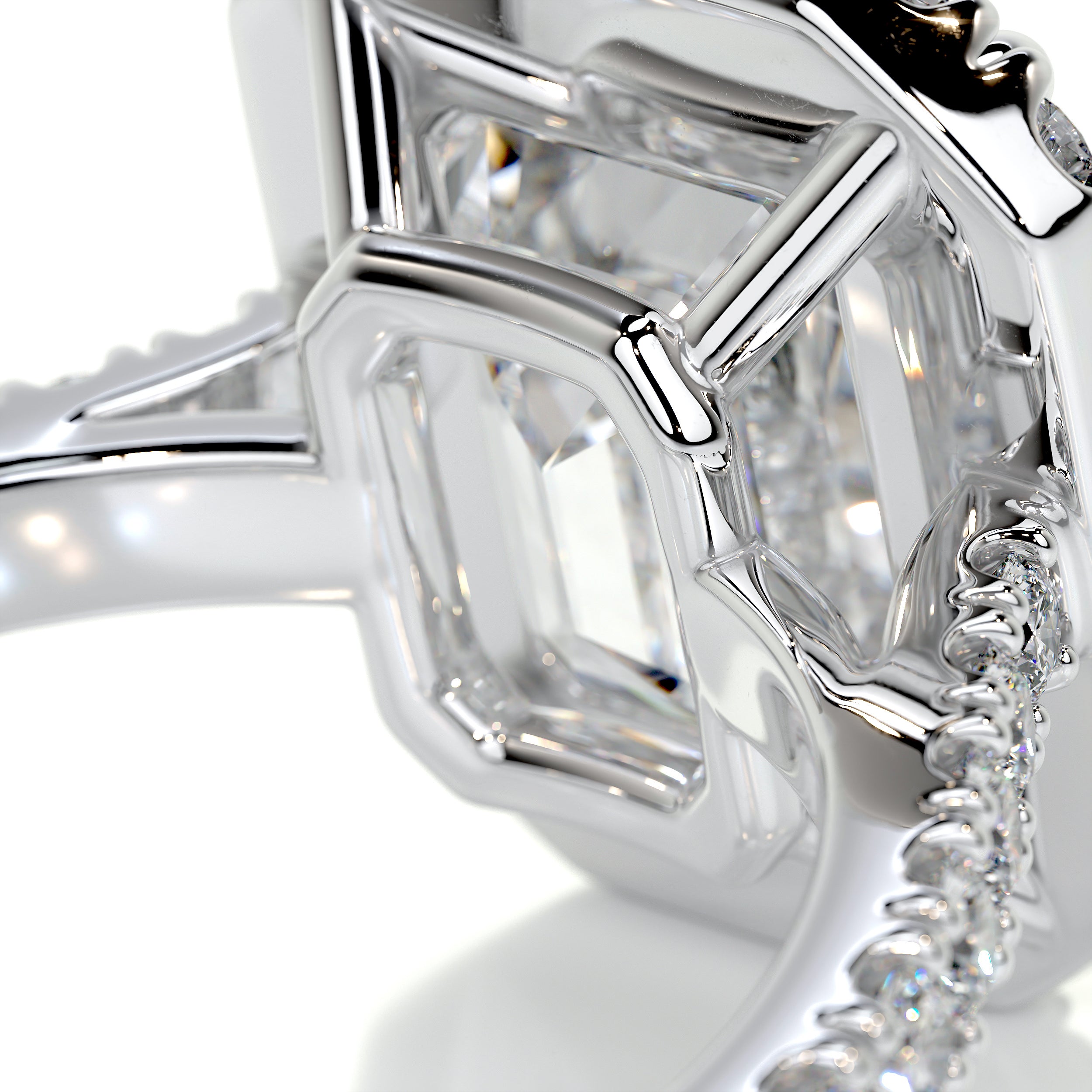 Zoey Moissanite & Diamond Ring -Platinum、mySite、hinf8tx79