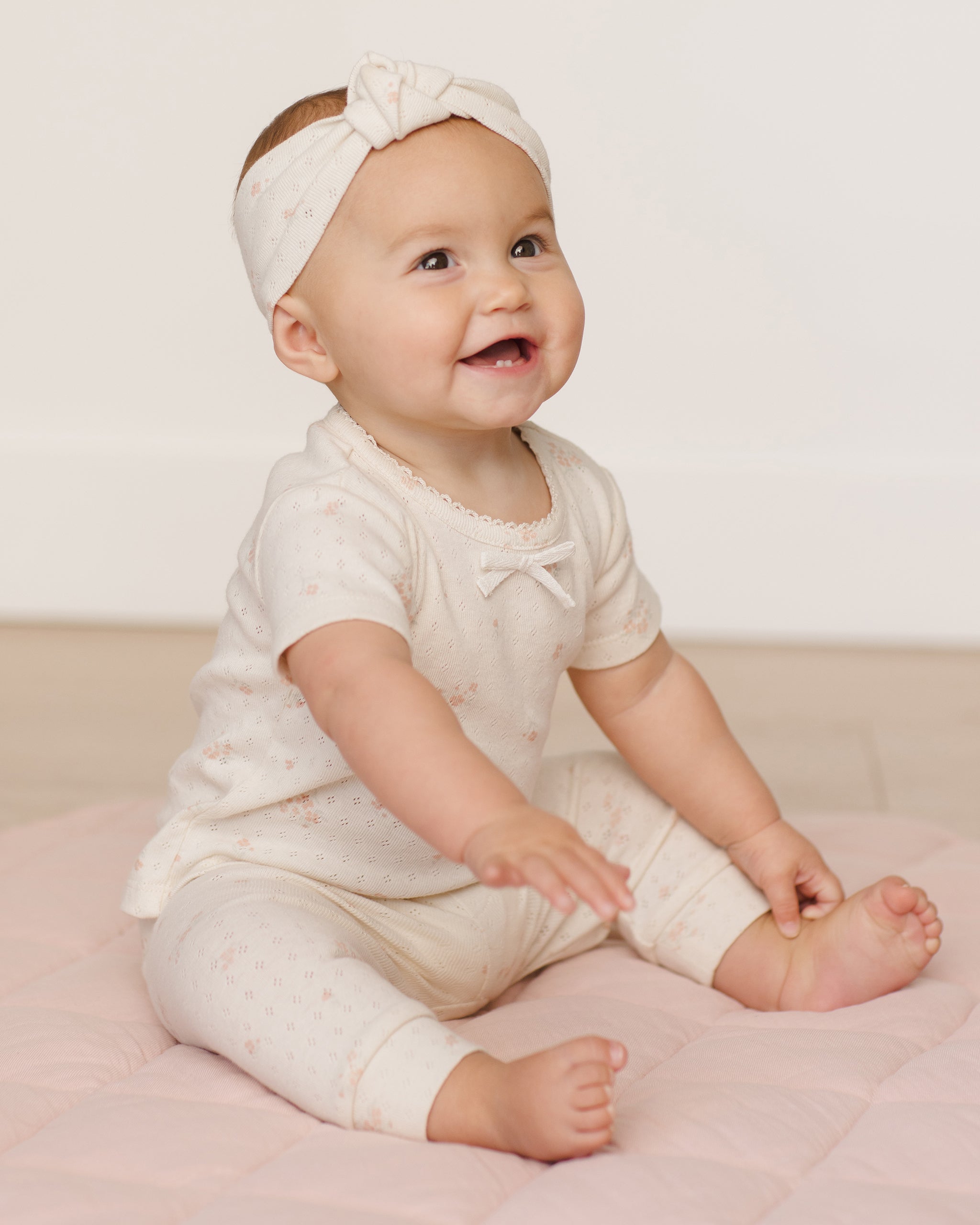  Pointelle Knotted Headband || Pink Ditsy、mySite、layawaytickets