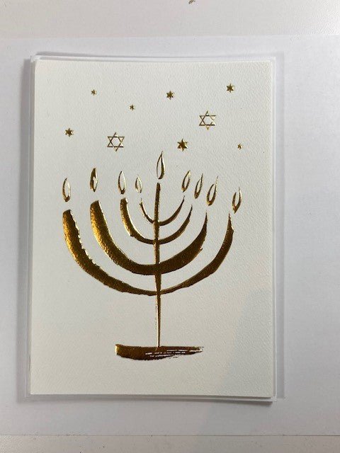  Golden Shalom Menorah Card、mySite、elrpsem3k