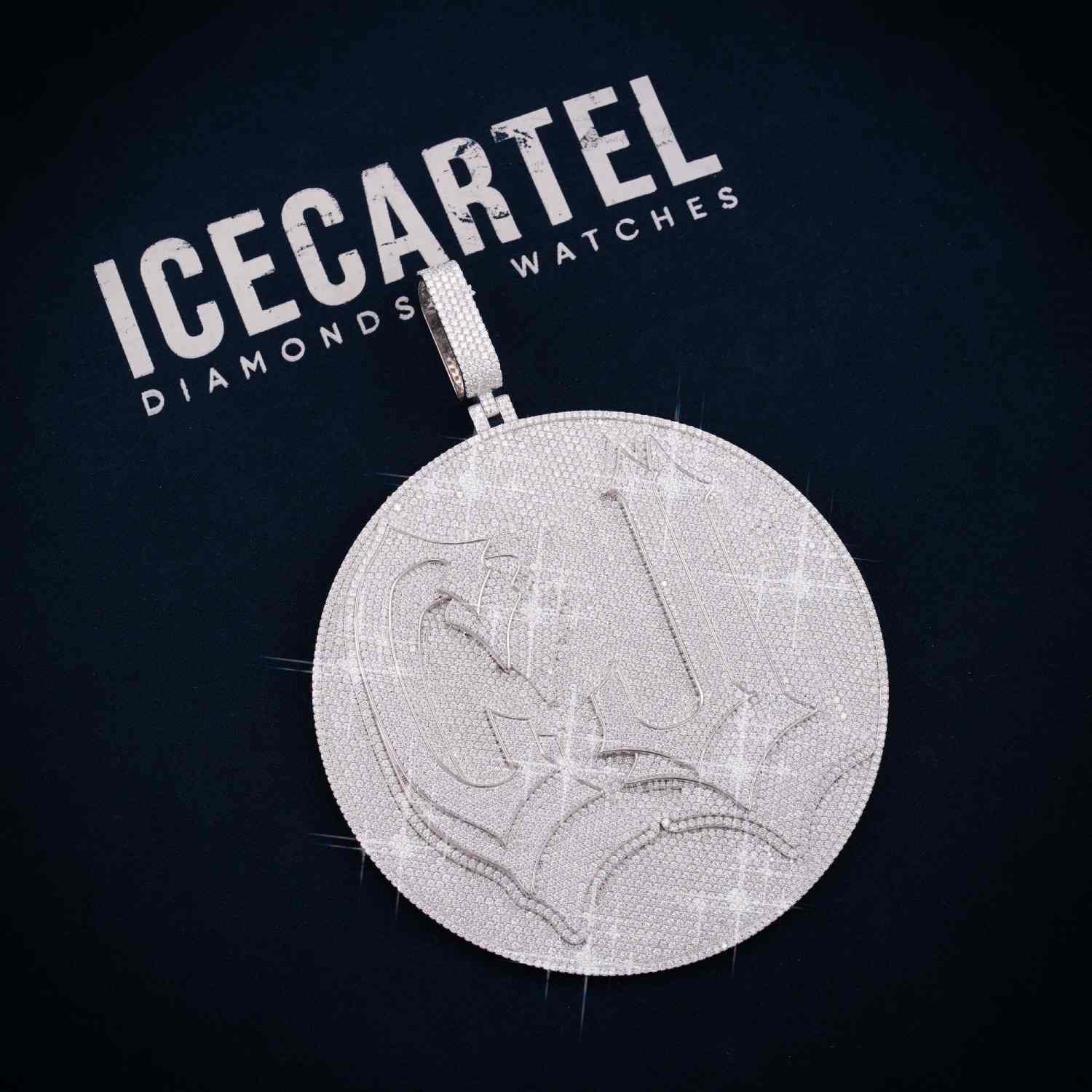 CJ Custom Moissanite Pendant 14K Gold、mySite、hinf8tx79