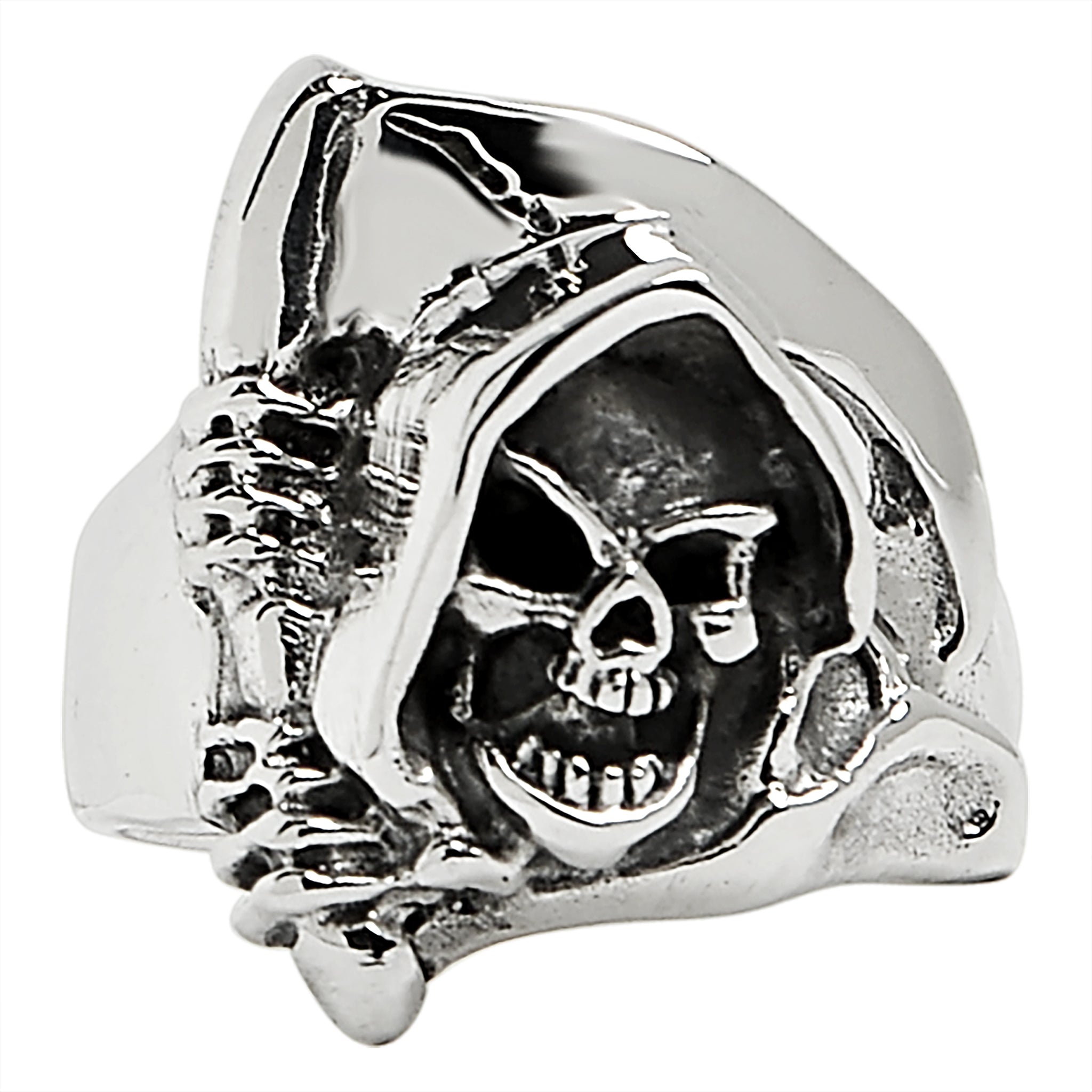 Sterling Silver Grim Reaper Skull Ring / SSR0005、mySite、dreamappss