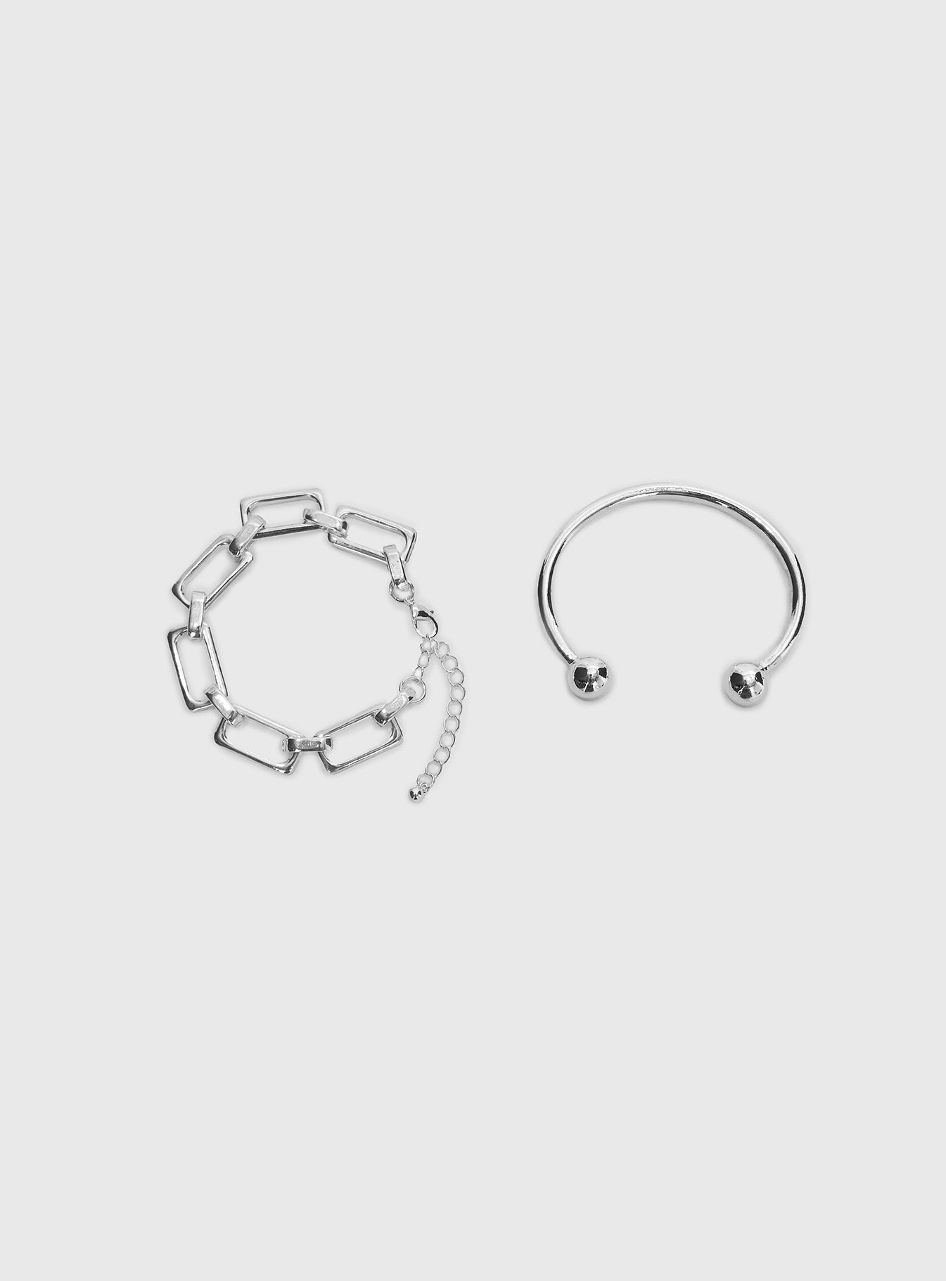 These Days Bracelet Set Silver、mySite、solidvoid
