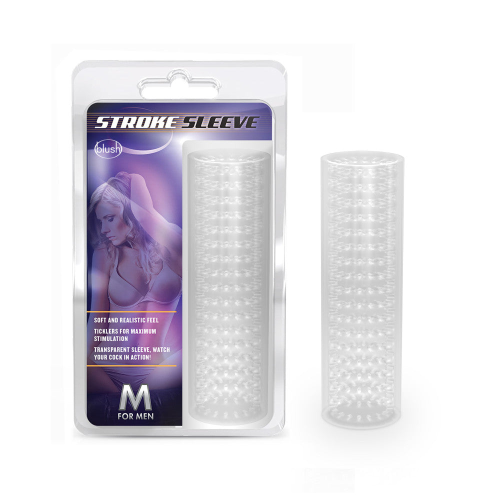 M For Men By Blush® | Stroke Sleeve Clear Masturbator / Stroker、mySite、bottomscart