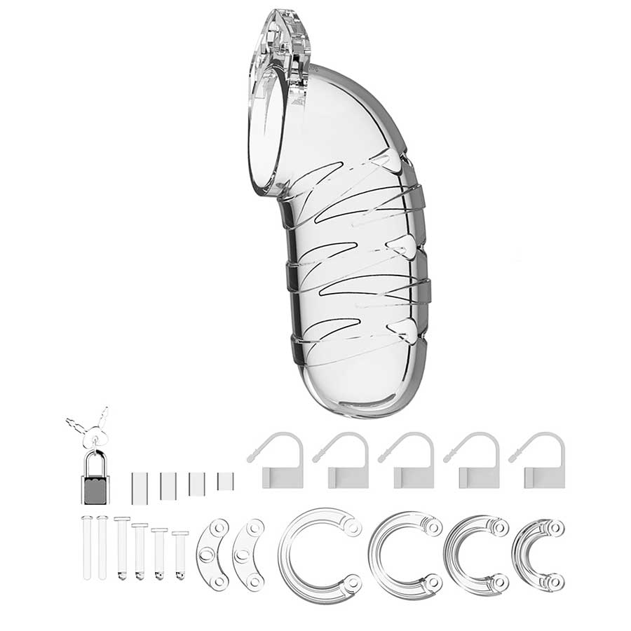 ManCage 5.5 Inch Model 05 Adjustable Male Chastity With Lock、mySite、bottomscart