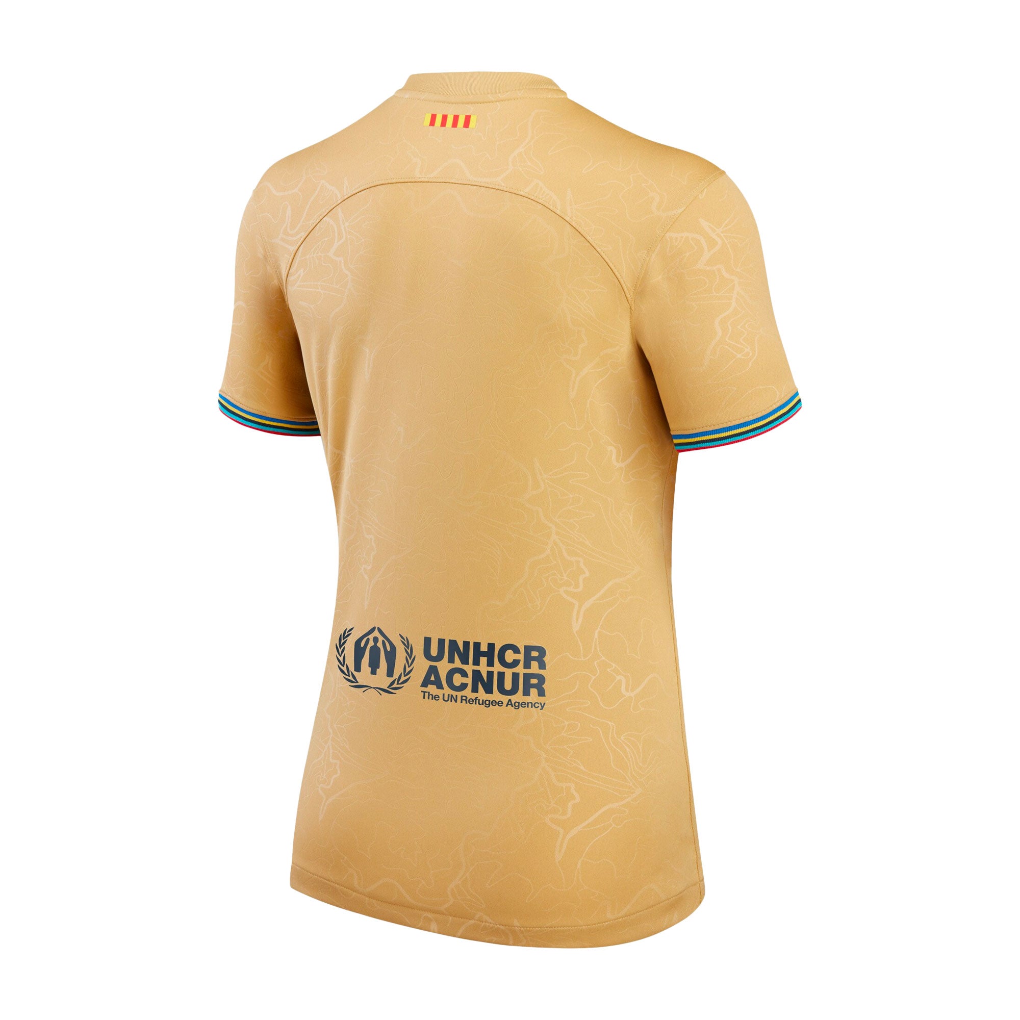 Nike Women's FC Barcelona 2022/23 Away Jersey Club Gold/Obsidian、mySite、noshort