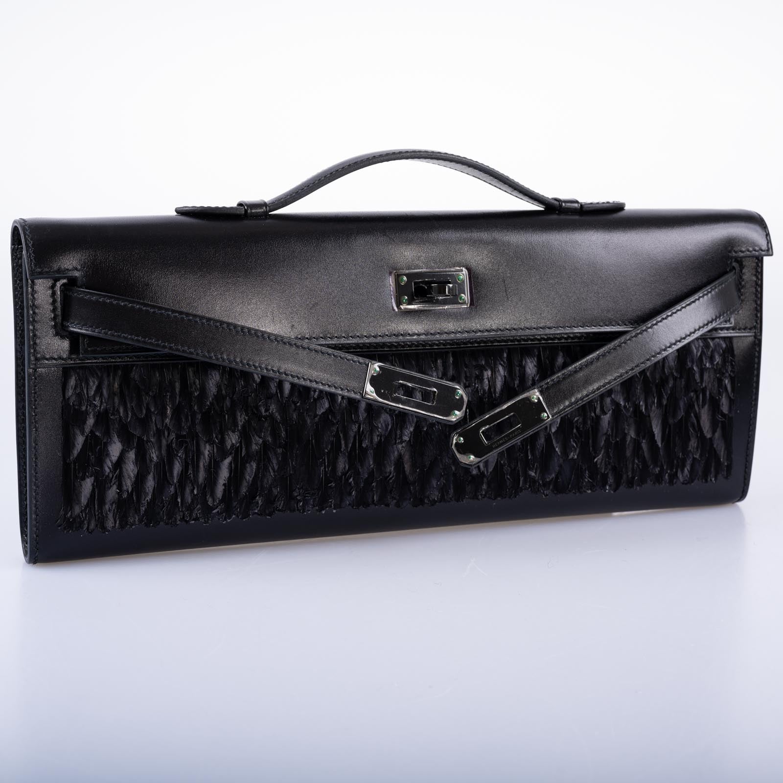 Hermès So Black Feather Kelly Cut Black Box PVD Hardware、mySite、garminoutage.com