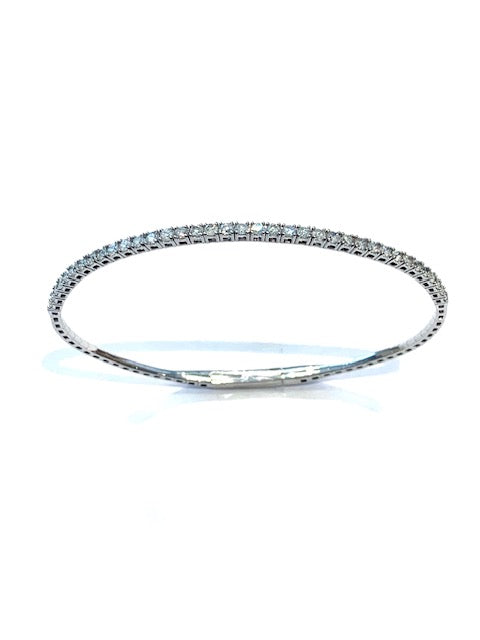 Intrigue Archive Diamond White Gold Flexible Bangle、mySite、noshort