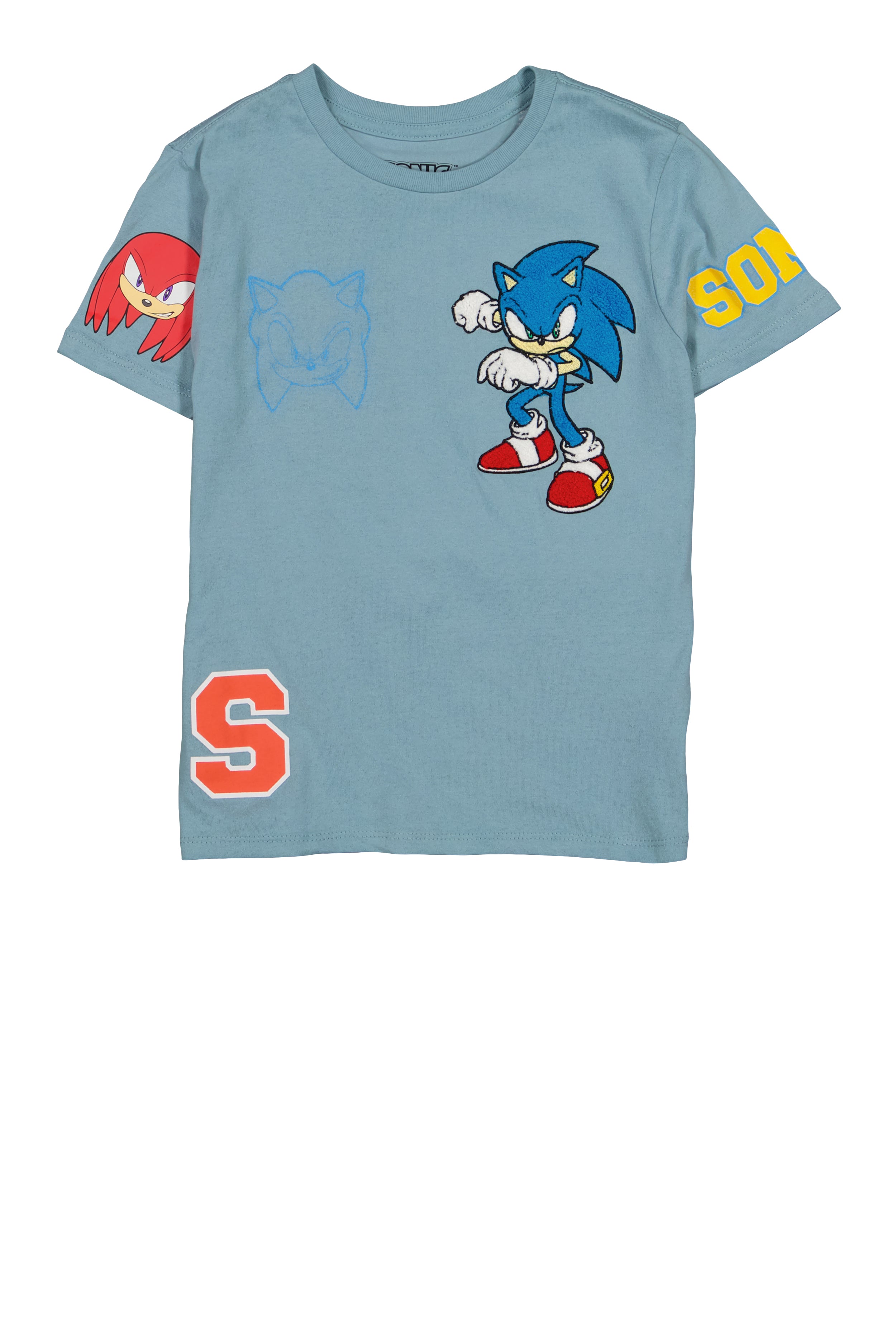 Boys Sonic Chenille Graphic Patch Tee、mySite、camillekostekn