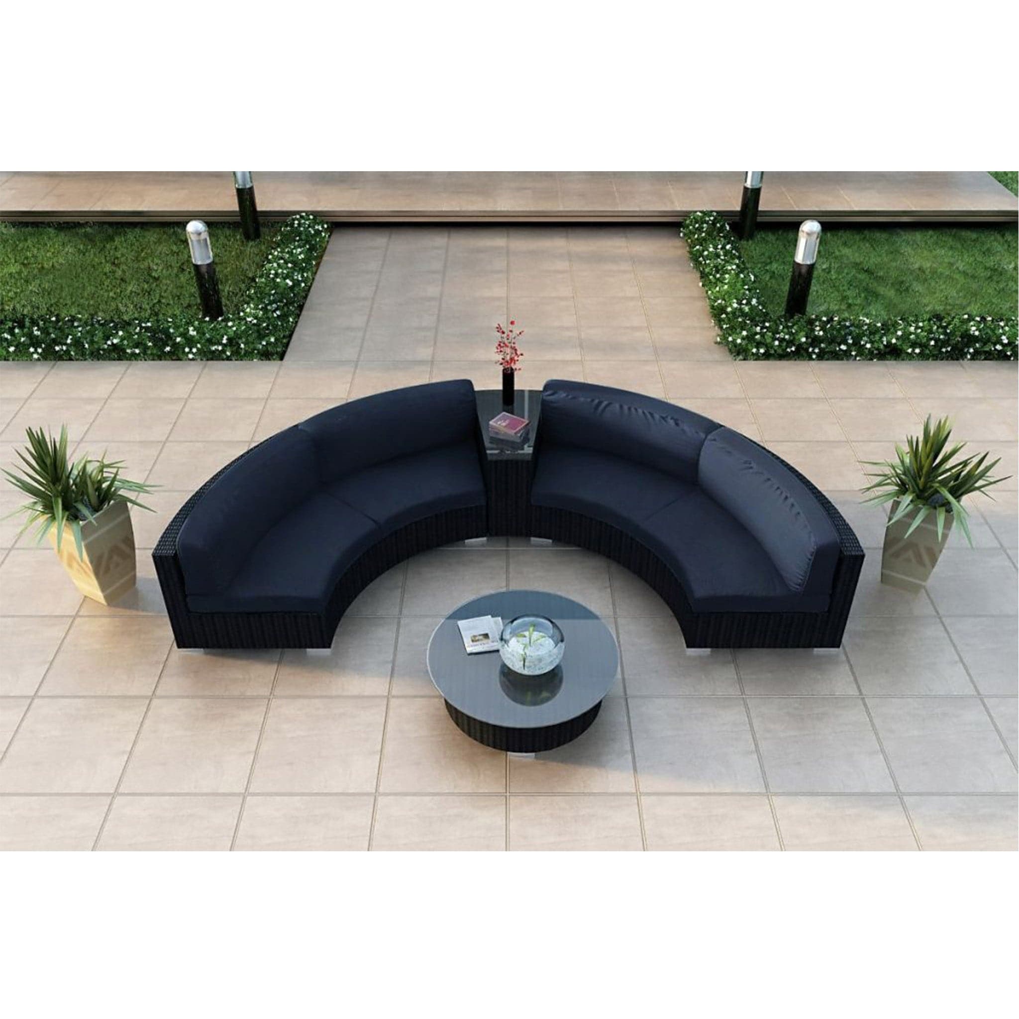 Urbana 4 Piece Curve Sectional Set、mySite、neckold