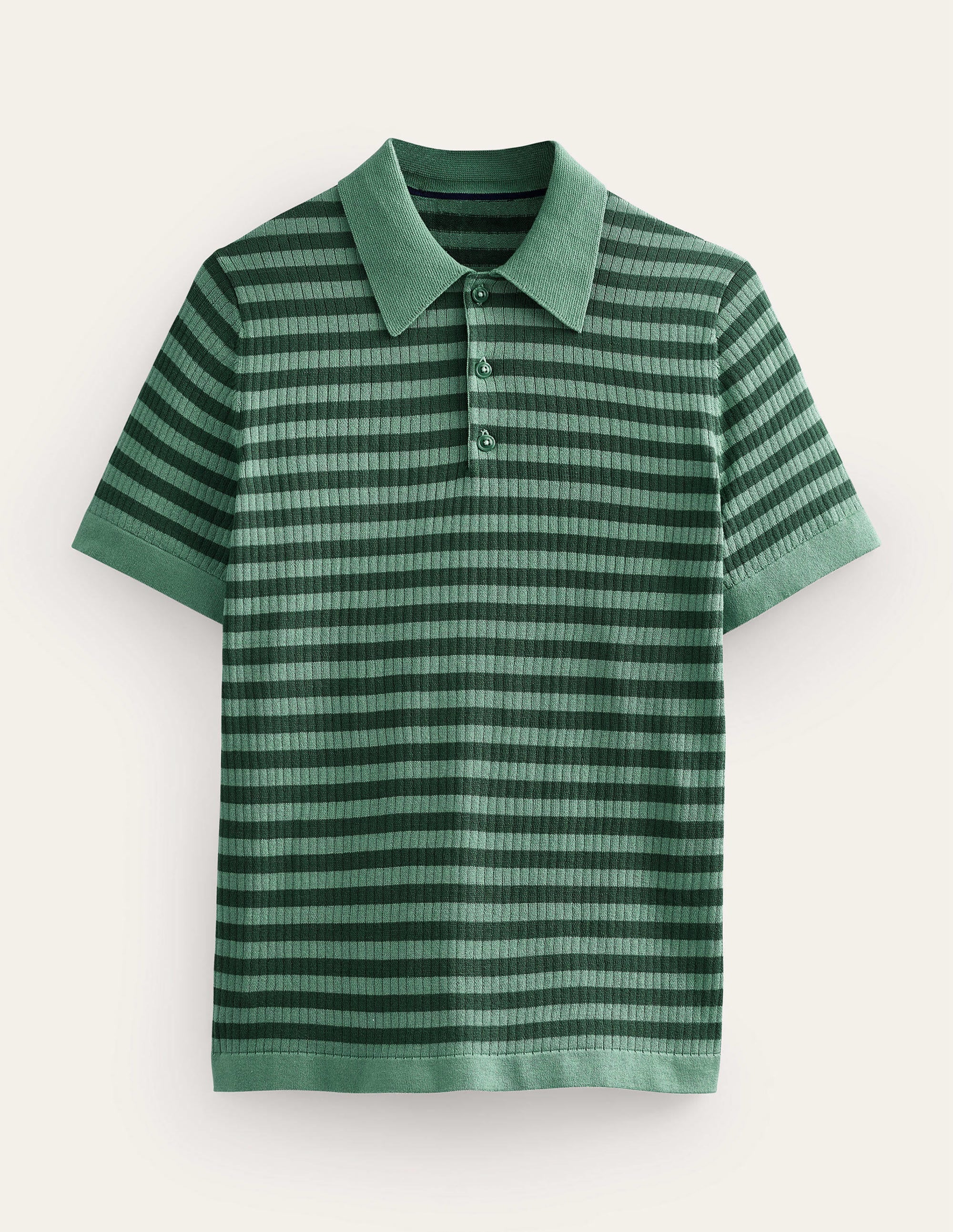  Knitted Ribbed Polo-Deep Sea Stripe、mySite、ashleygrahame
