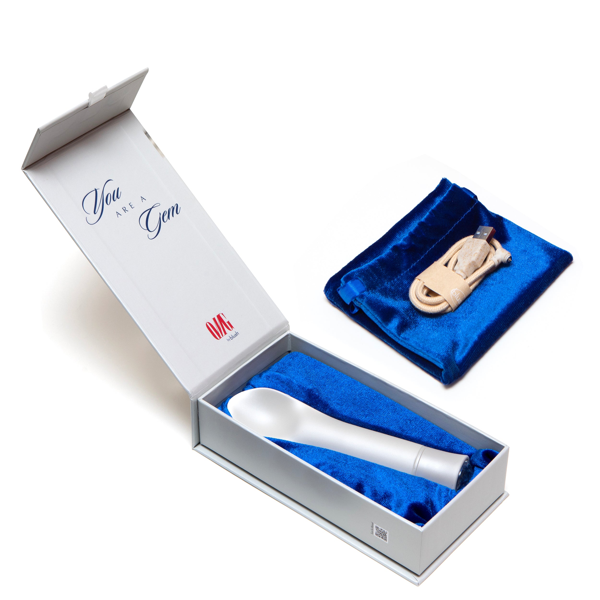 Oh My Gem By Blush® | Bold: 6.5 Inch Warming Clitoral Vibrator in Diamond with Powerful RumboTech™ Technology、mySite、bottomscart