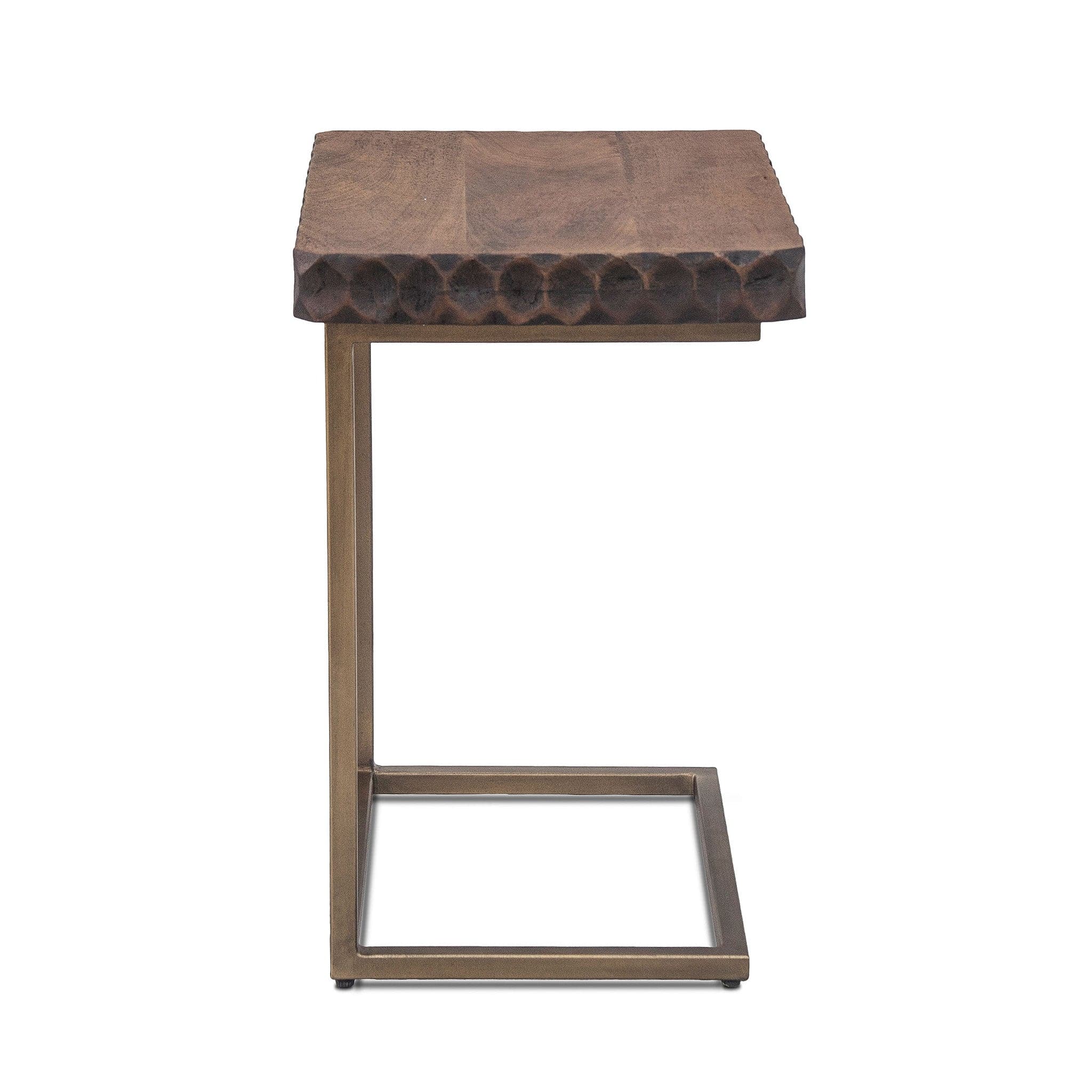 Vallarta 24 Modern Carved Side Table、mySite、neckold