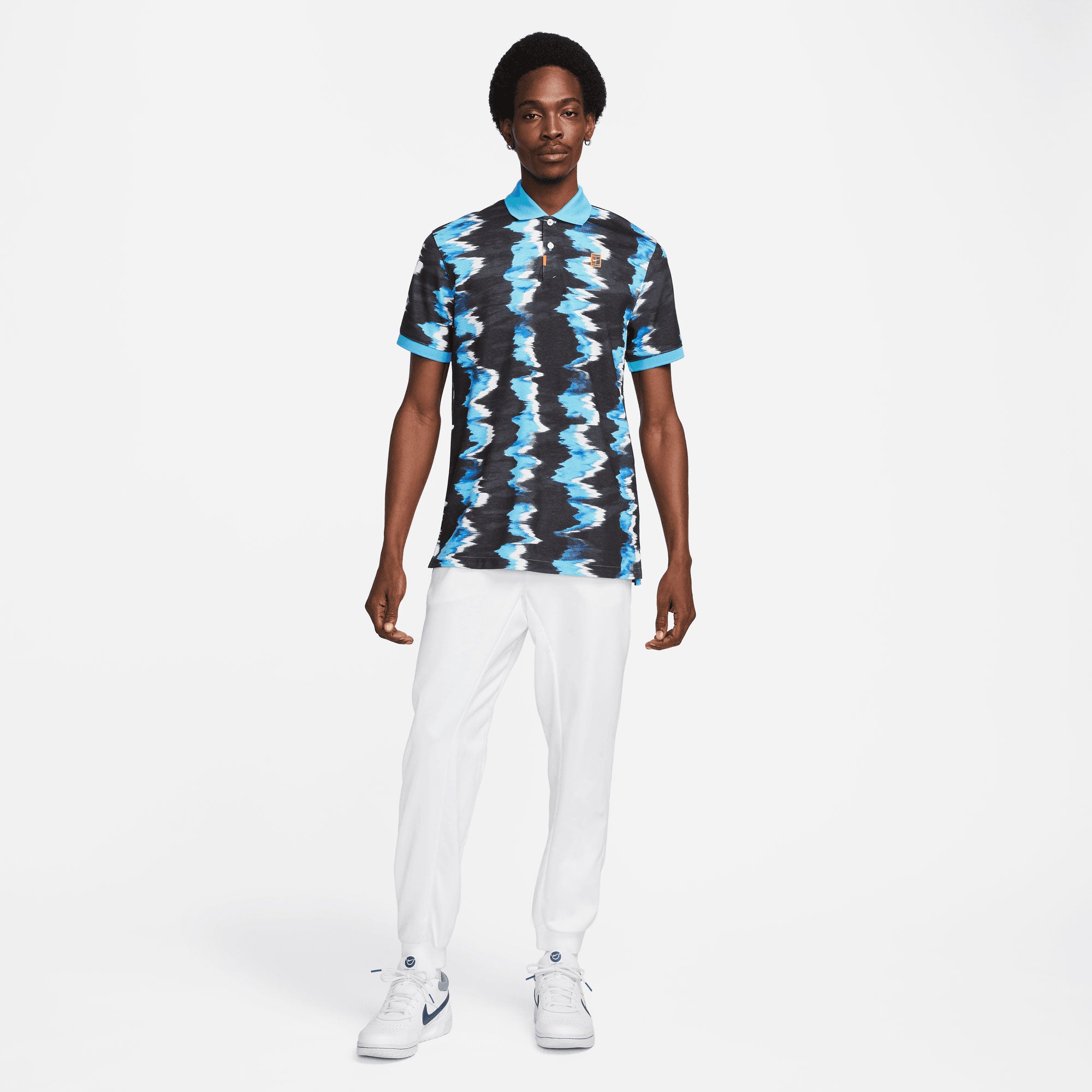 NikeCourt Dri-FIT Heritage Men's Slim-Fit Printed Tennis Polo