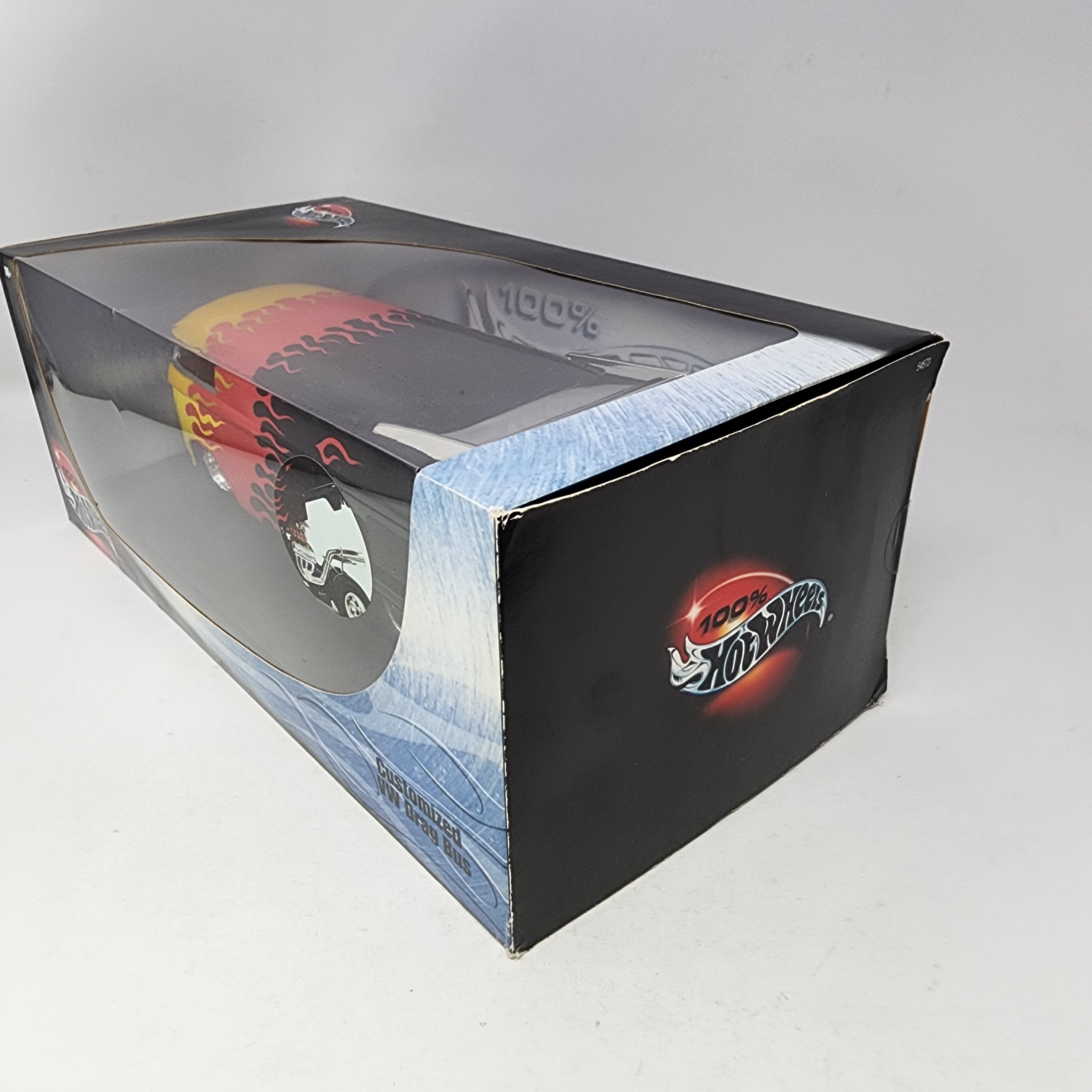 Customized VW Drag Bus * Black w/ Flames * 100% Hot Wheels 1/18 Scale、mySite、hgirdovlk