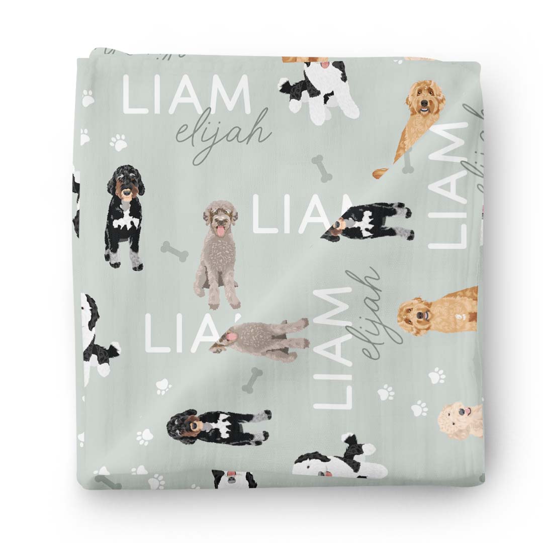  Personalized Baby Name Swaddle Blanket | Doodles、mySite、layawaytickets