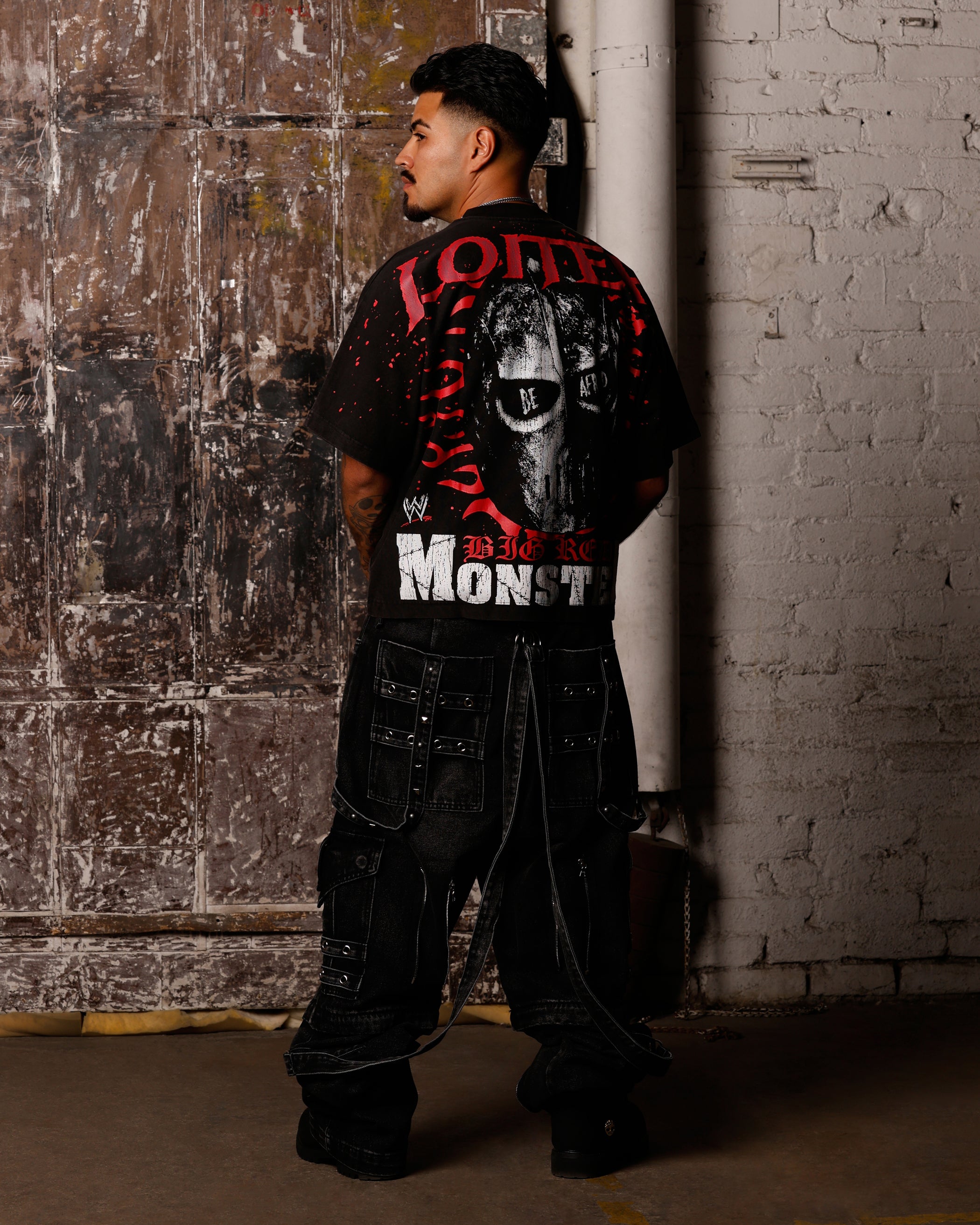 Loiter X WWE Kane Vintage T-Shirt Vintage Black、mySite、zt4zffjzw