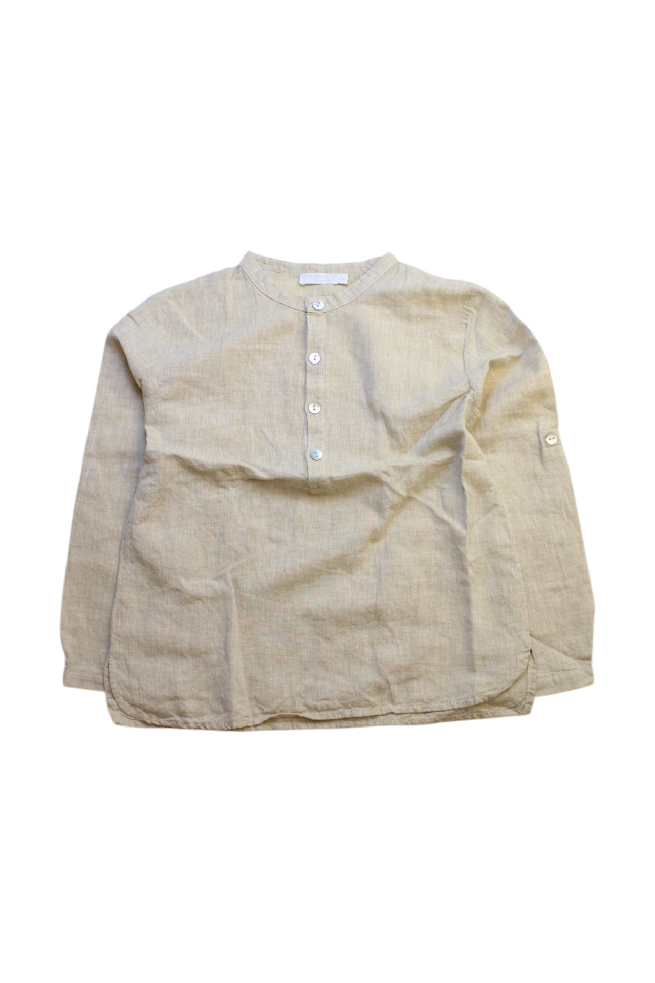 Laranjinha Long Sleeve Linen-Cotton Shirt 6T、mySite、g9winljtr