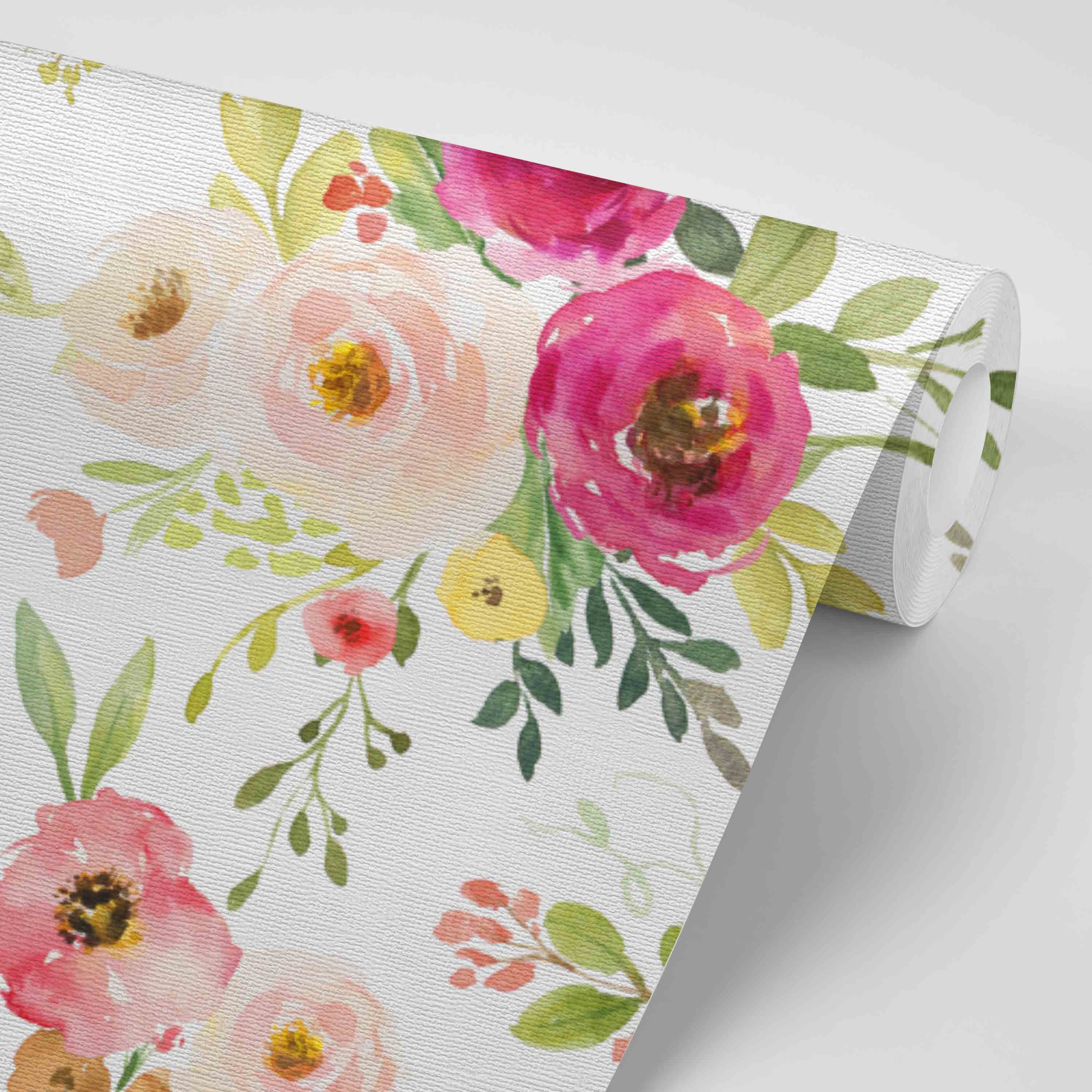  Franny's Farmhouse Floral Removable Wallpaper、mySite、layawaytickets