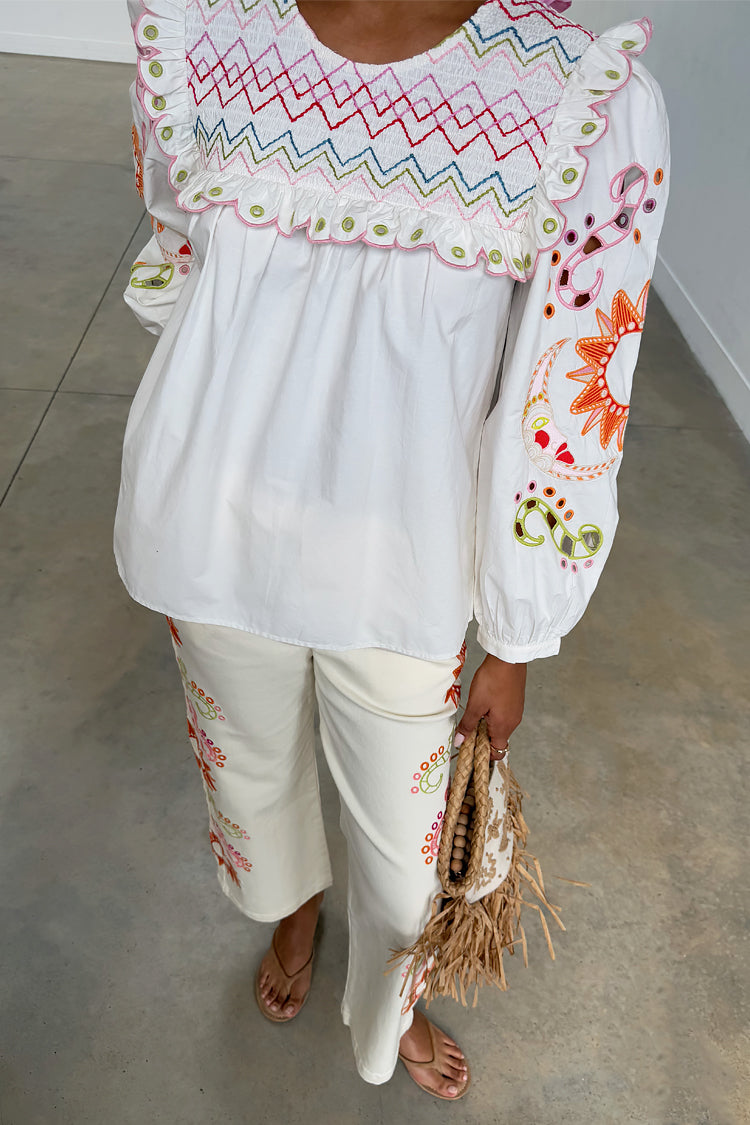 White Enchanted Maisie Top、mySite、solidvoid