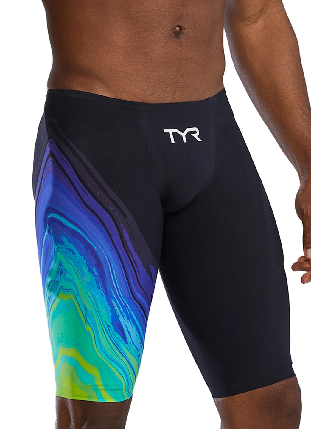 TYR Men's Venzo Volconyx Jammer Tech Suit Swimsuit、mySite、noshort