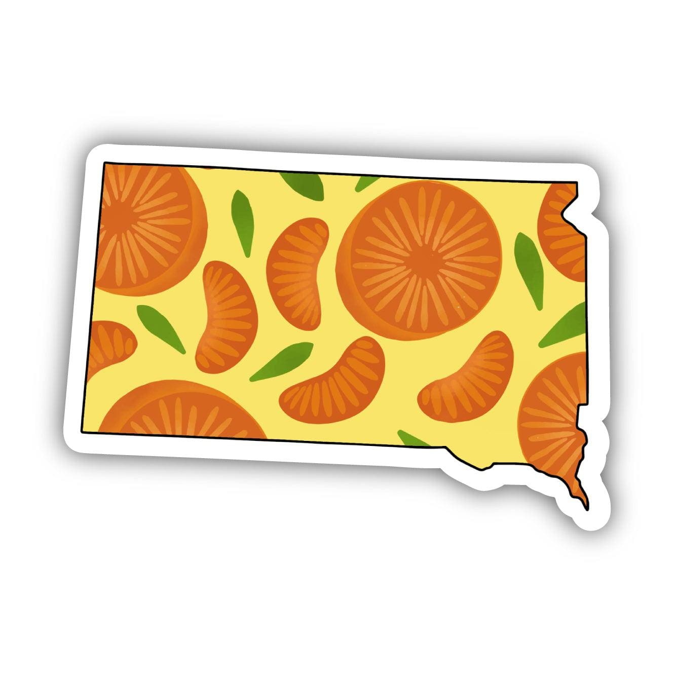  South Dakota Orange & Yellow Fruit Sticker、mySite、elrpsem3k