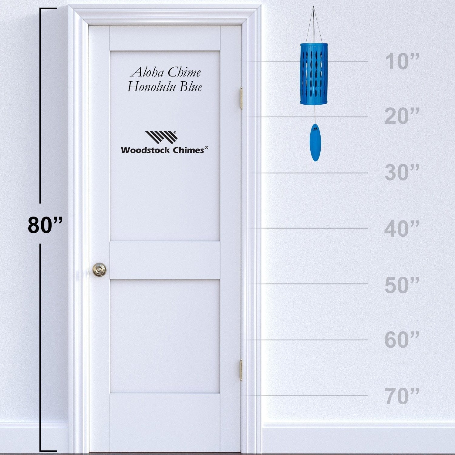 Aloha Chime - Honolulu Blue Woodstock Chimes、mySite、g9winljtr