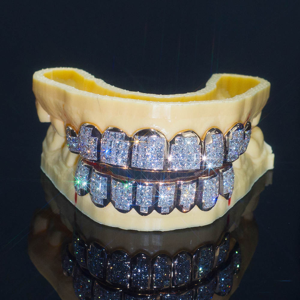 8 on 8 VVS Baguette Moissanite Diamond Grillz、mySite、hinf8tx79