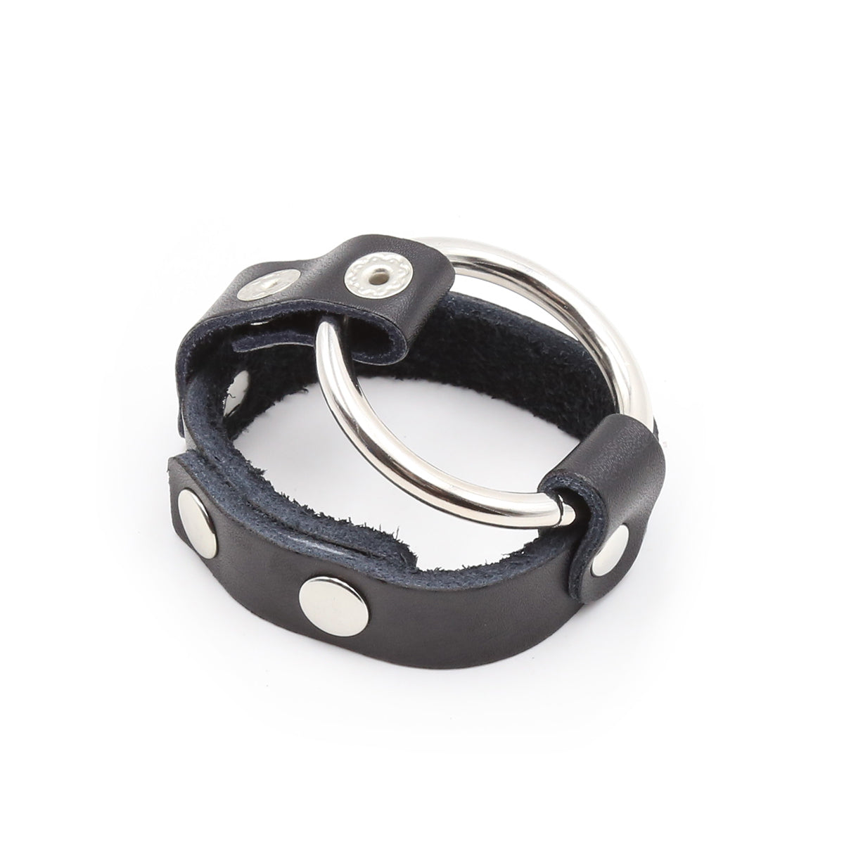 Come Closer Cock Ring | Leather Squeeze Ball | Adjustable、mySite、bottomscart