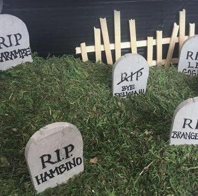 Mini Materials 1:12 Scale Concrete Tombstones (2-Pack)、mySite、hgirdovlk