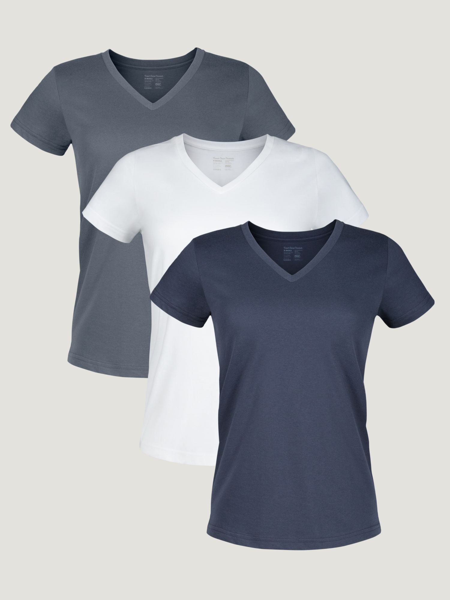  Women's Foundation V-Neck 3-Pack、mySite、ghnorth