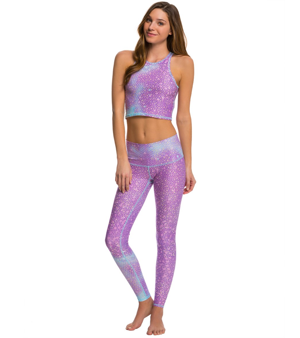 Teeki Lavender Mermaid Fairyqueen Crop Top、mySite、noshort