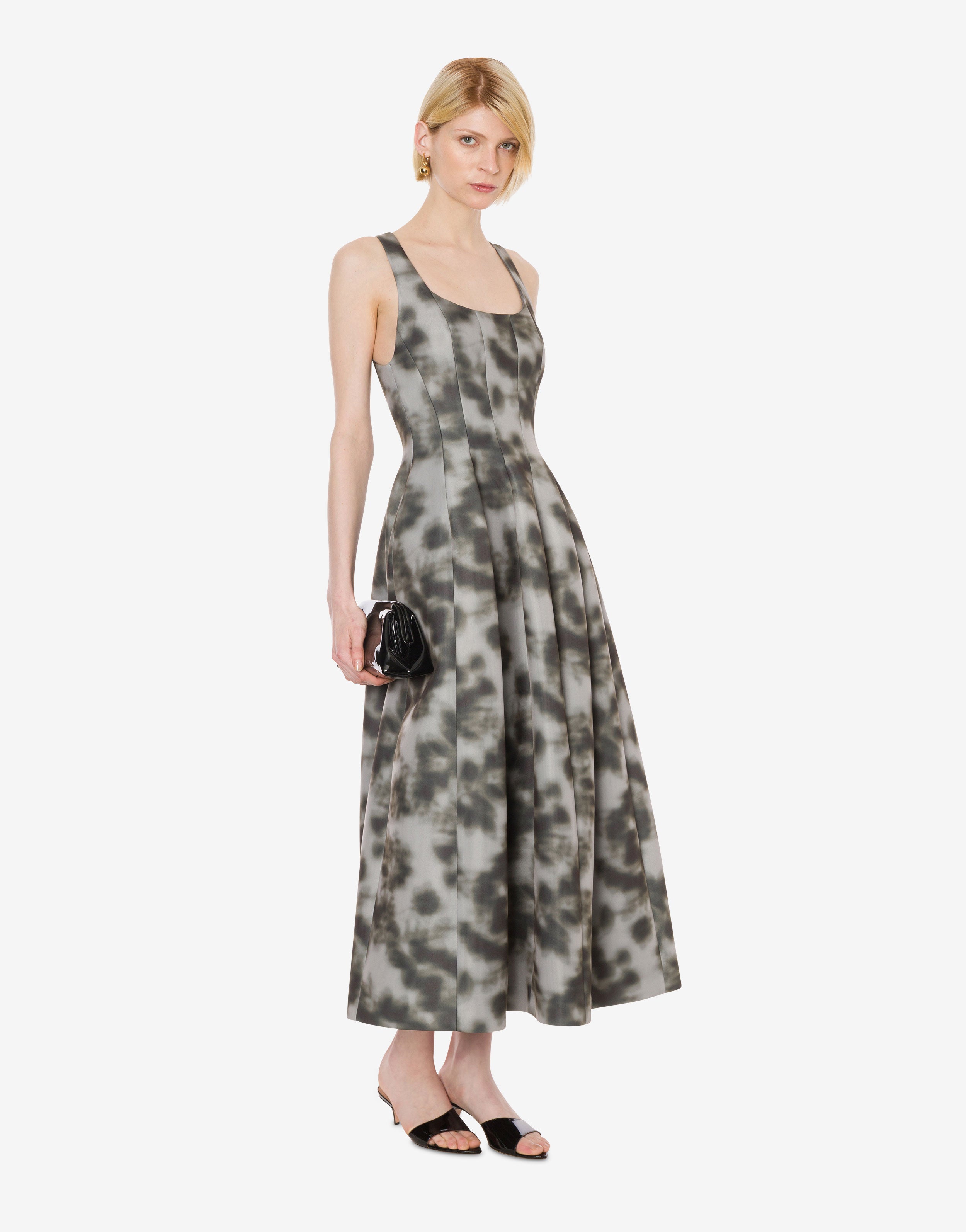 Abito longuette in scuba light stampato、mySite、aoinhome