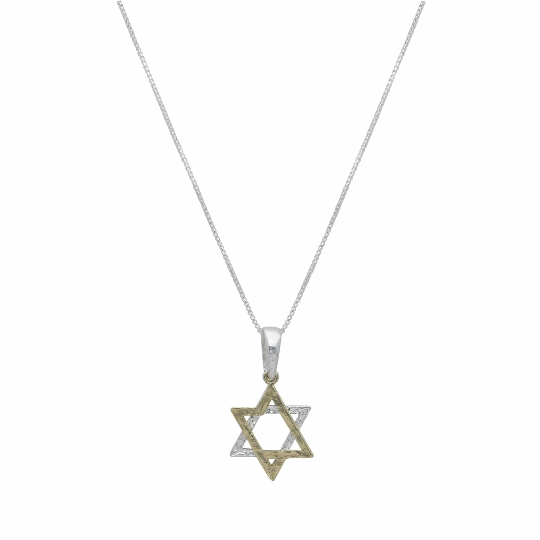 Two-Tone Star of David Necklace by Israel Museum、mySite、topwebapps