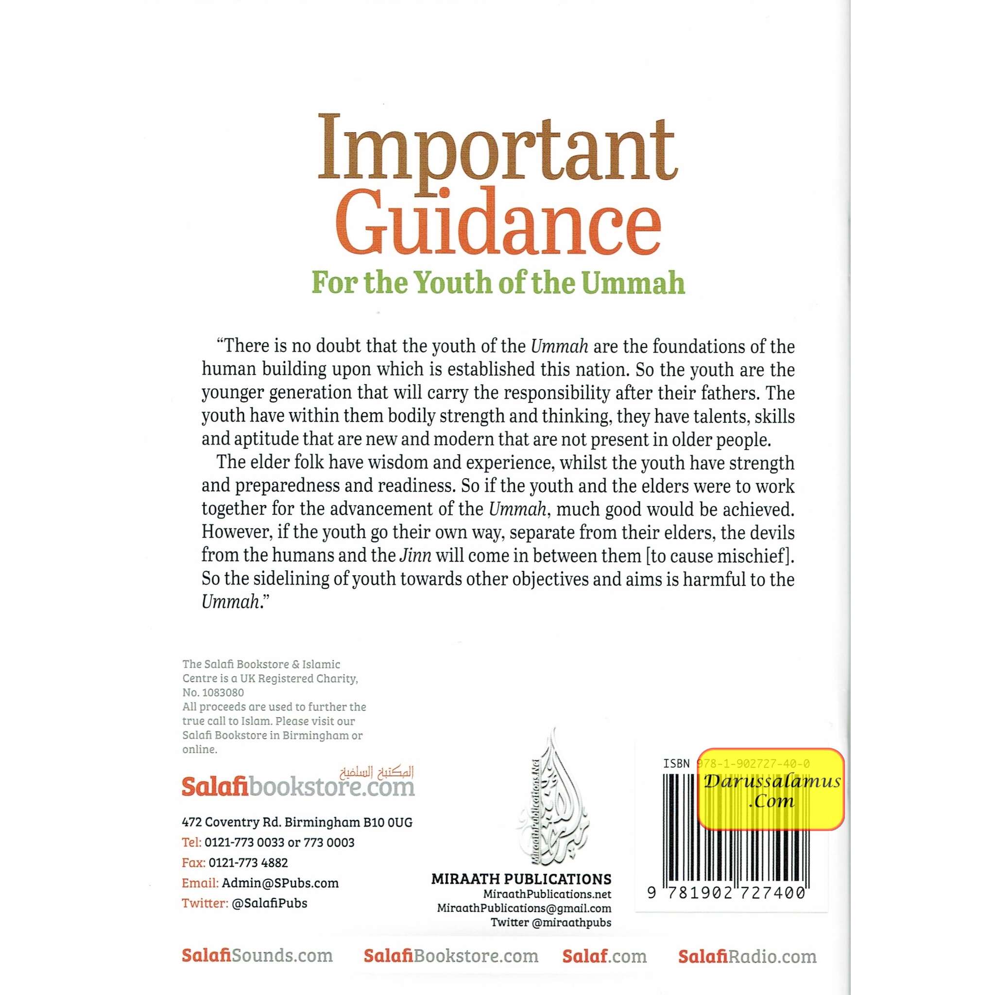 Important Guidance For The Youth Of The Ummah By Abu Khadeejah Abdul-Wahid, Saleh al-Fawzan、mySite、topwebapps