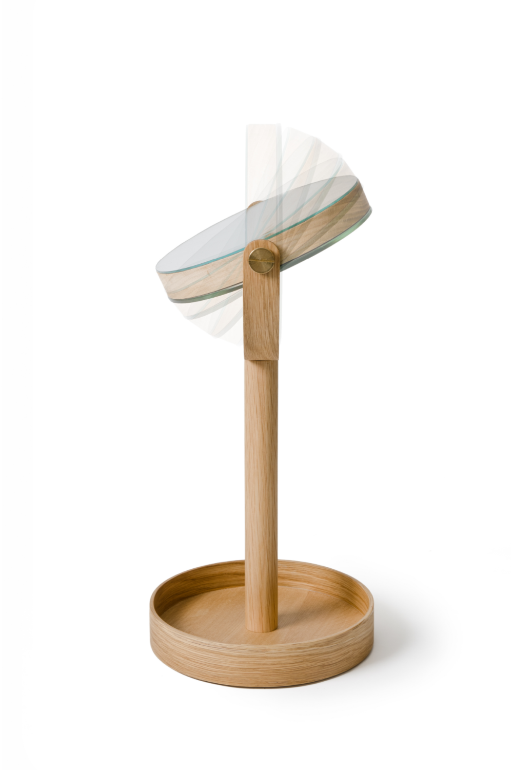 Oak Double Face Mirror with Storage Tray | Wireworks Close-up、mySite、neckold