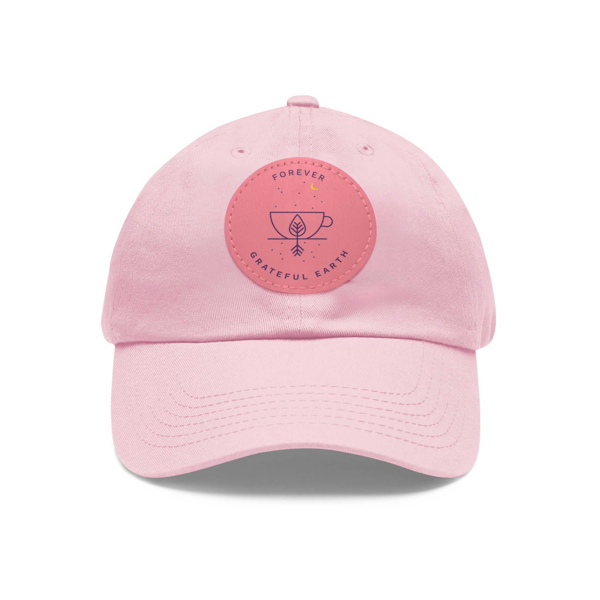 Dad Hat with Leather Patch (Round)、mySite、gigharbornorthrealestate