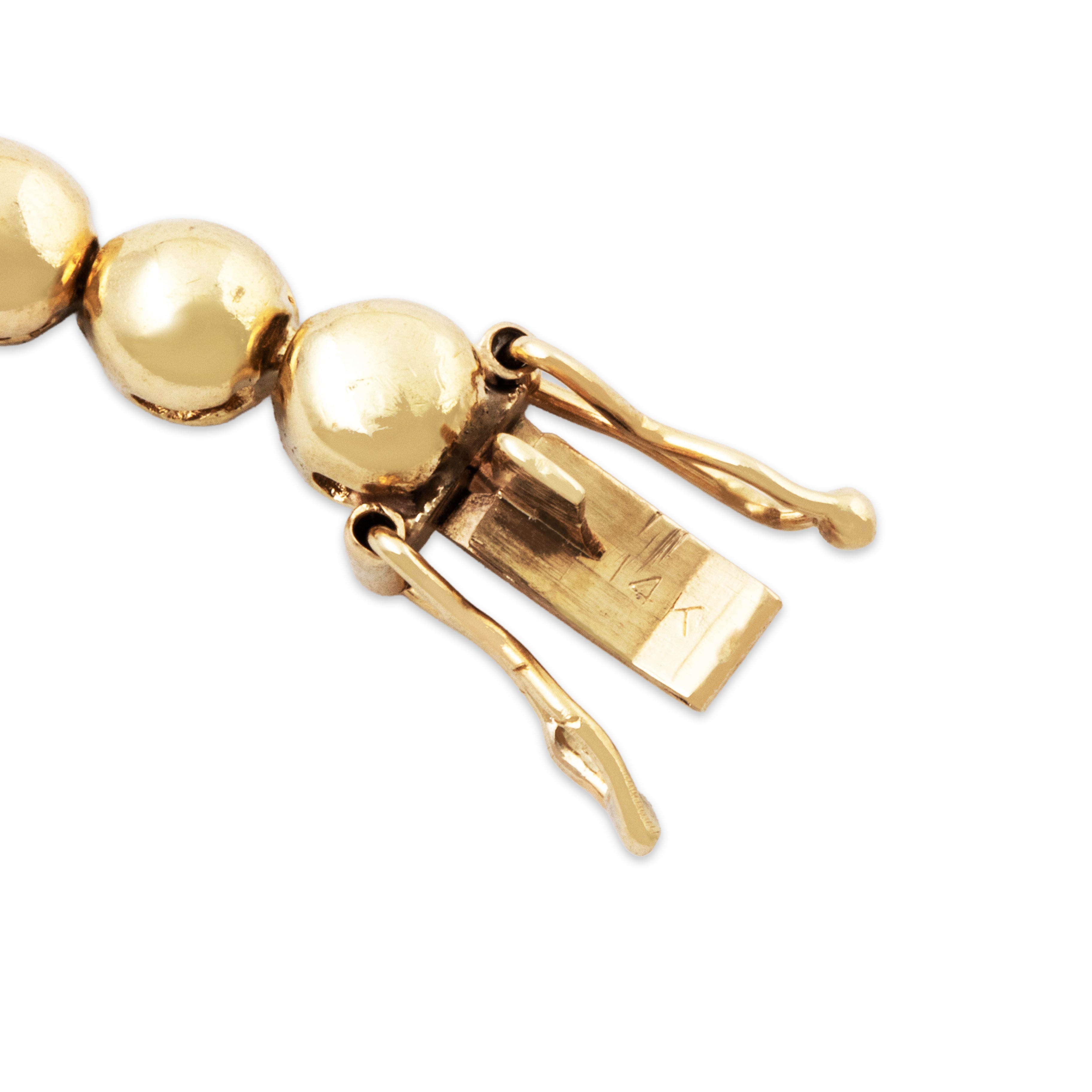 Vintage 14k Yellow Gold Ruby Sapphire Emerald Cabochon Link Bracelet 6.75、mySite、hinf8tx79