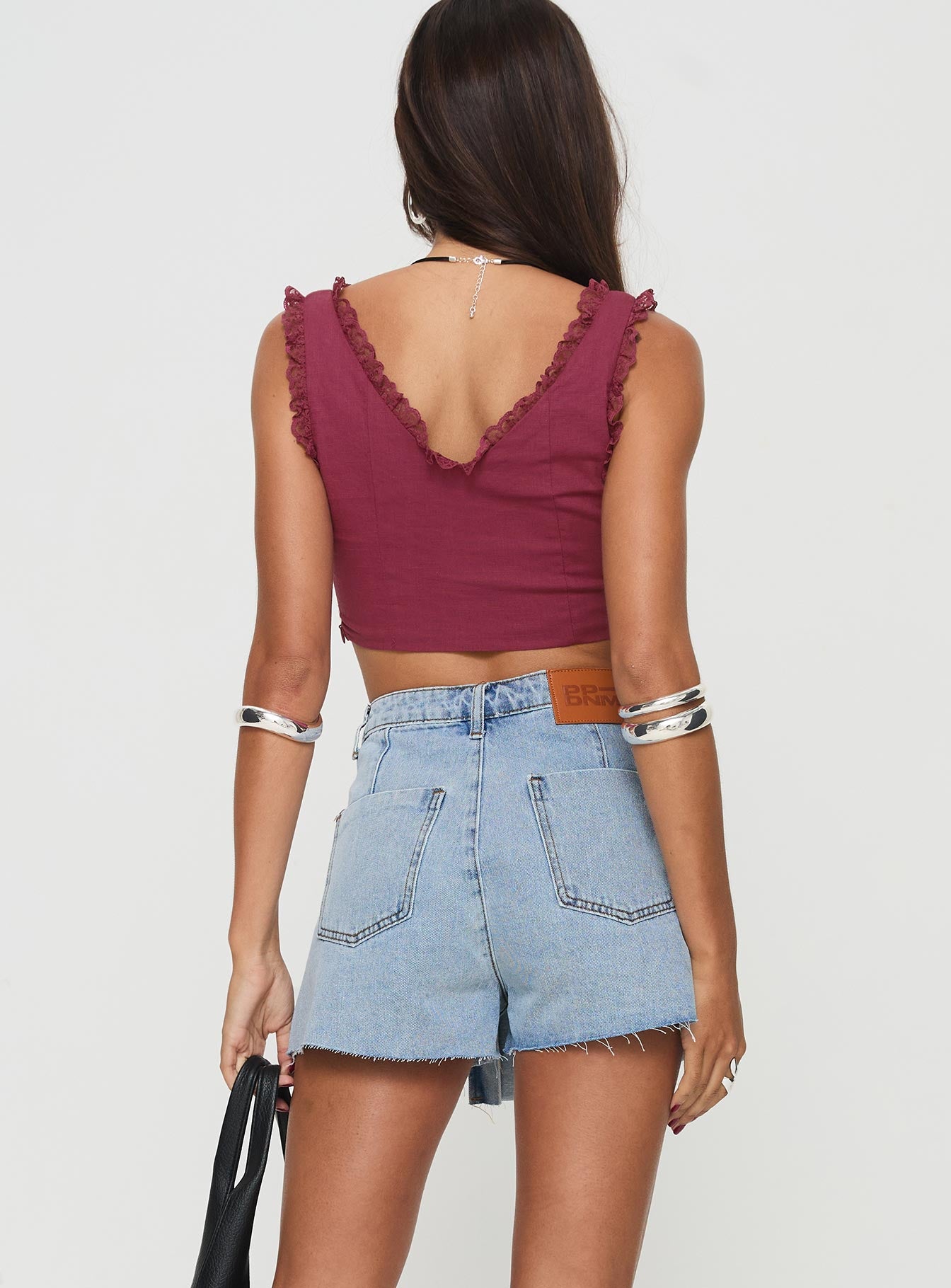 Josue Denim Wrap Skort Light Blue Wash、mySite、solidvoid