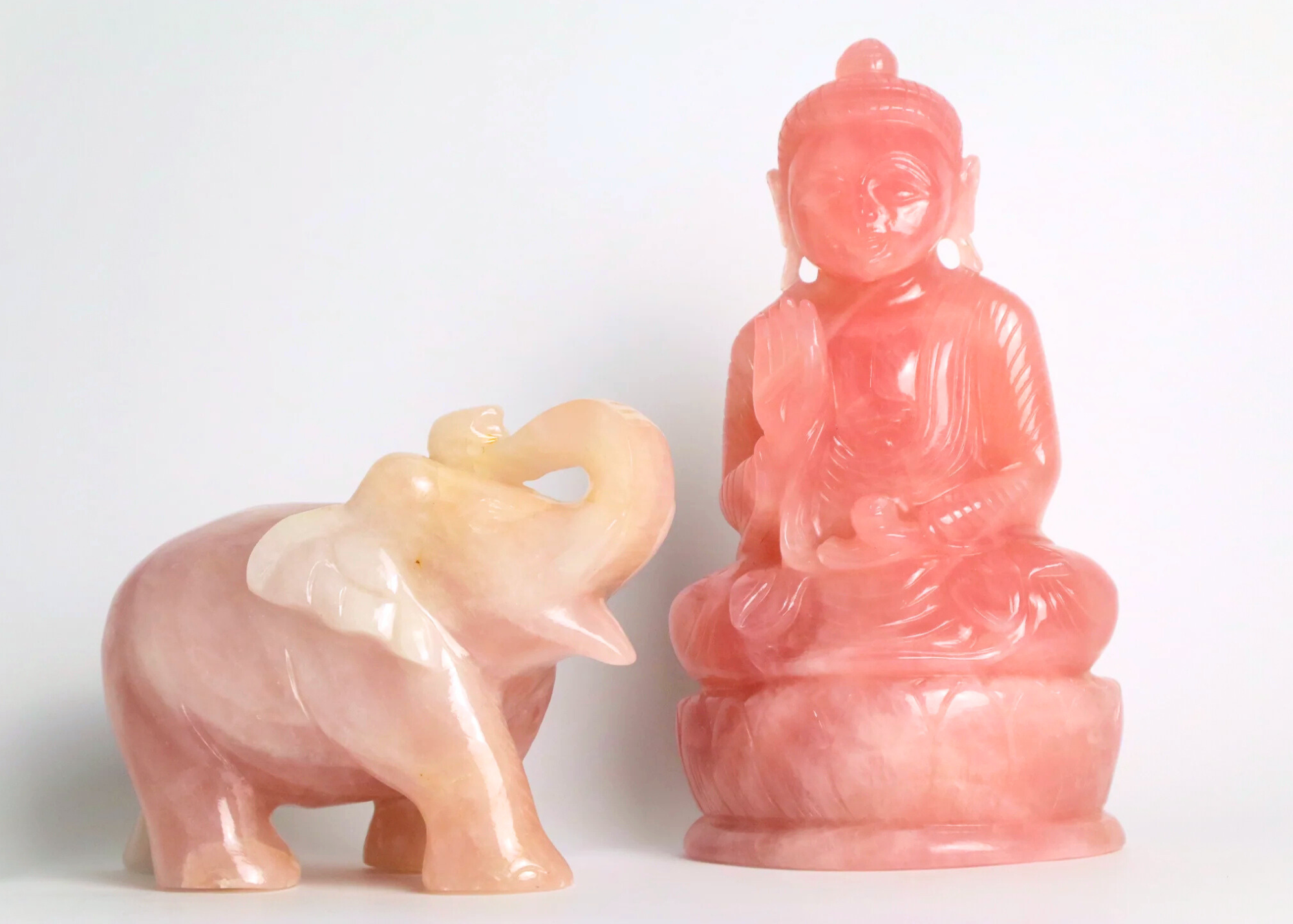 Elephant - Rose Quartz (14cm)、mySite、topwebapps