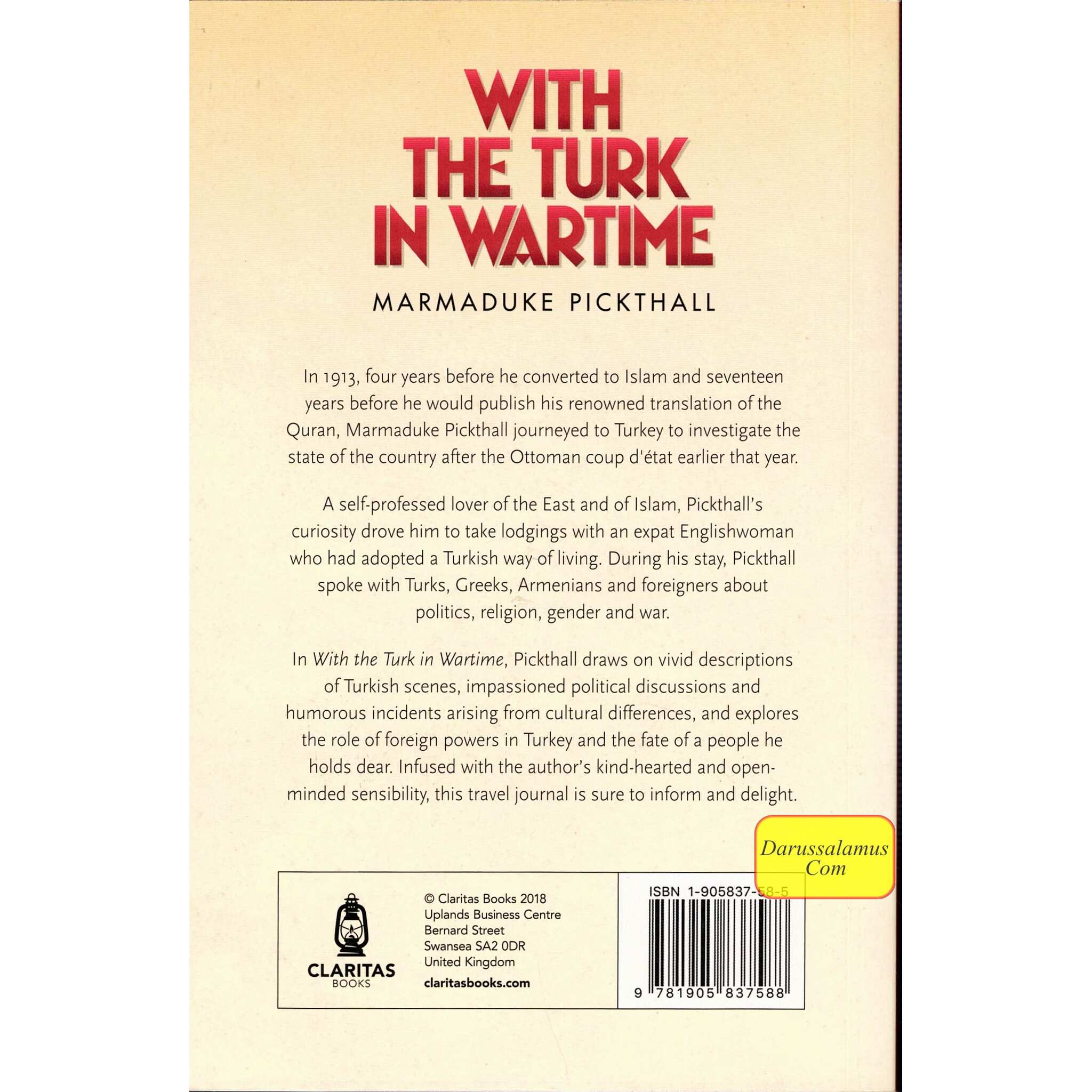 With The Turk In Wartime By Marmaduke Pickthall、mySite、topwebapps