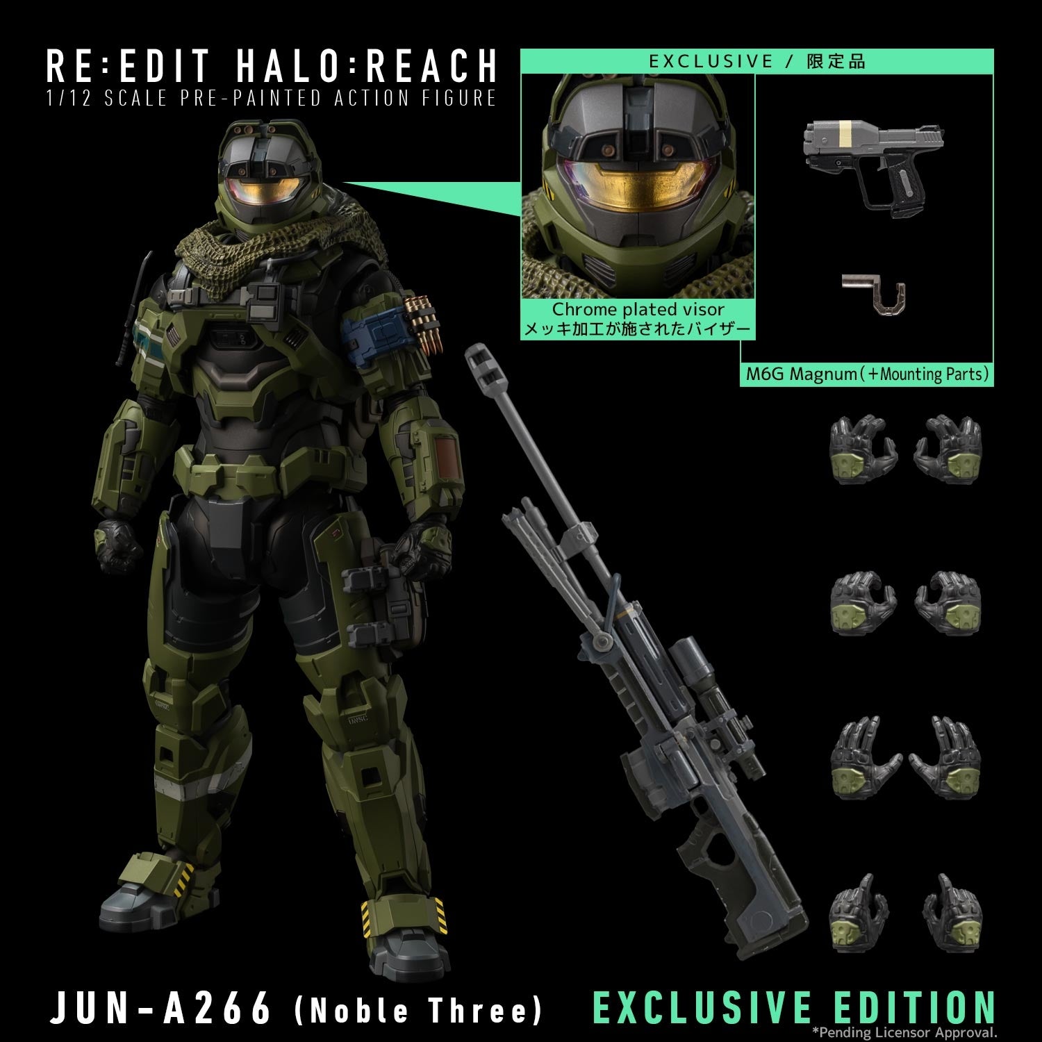 Halo: Reach RE:EDIT JUN-A266 (Noble One) 1/12 Scale PX Previews Exclusive、mySite、hgirdovlk
